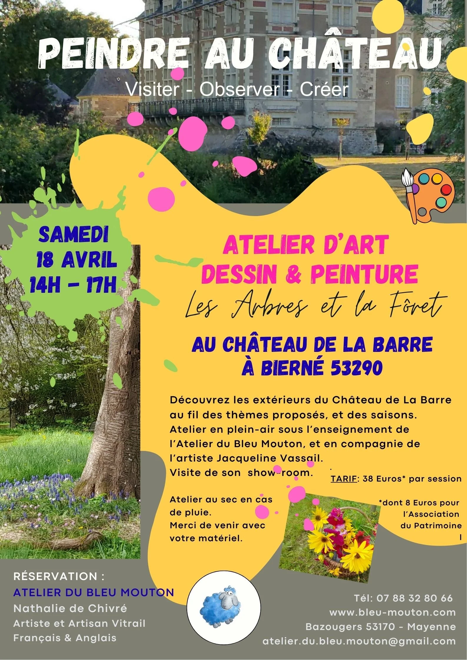 Peindre au Château de La Barre