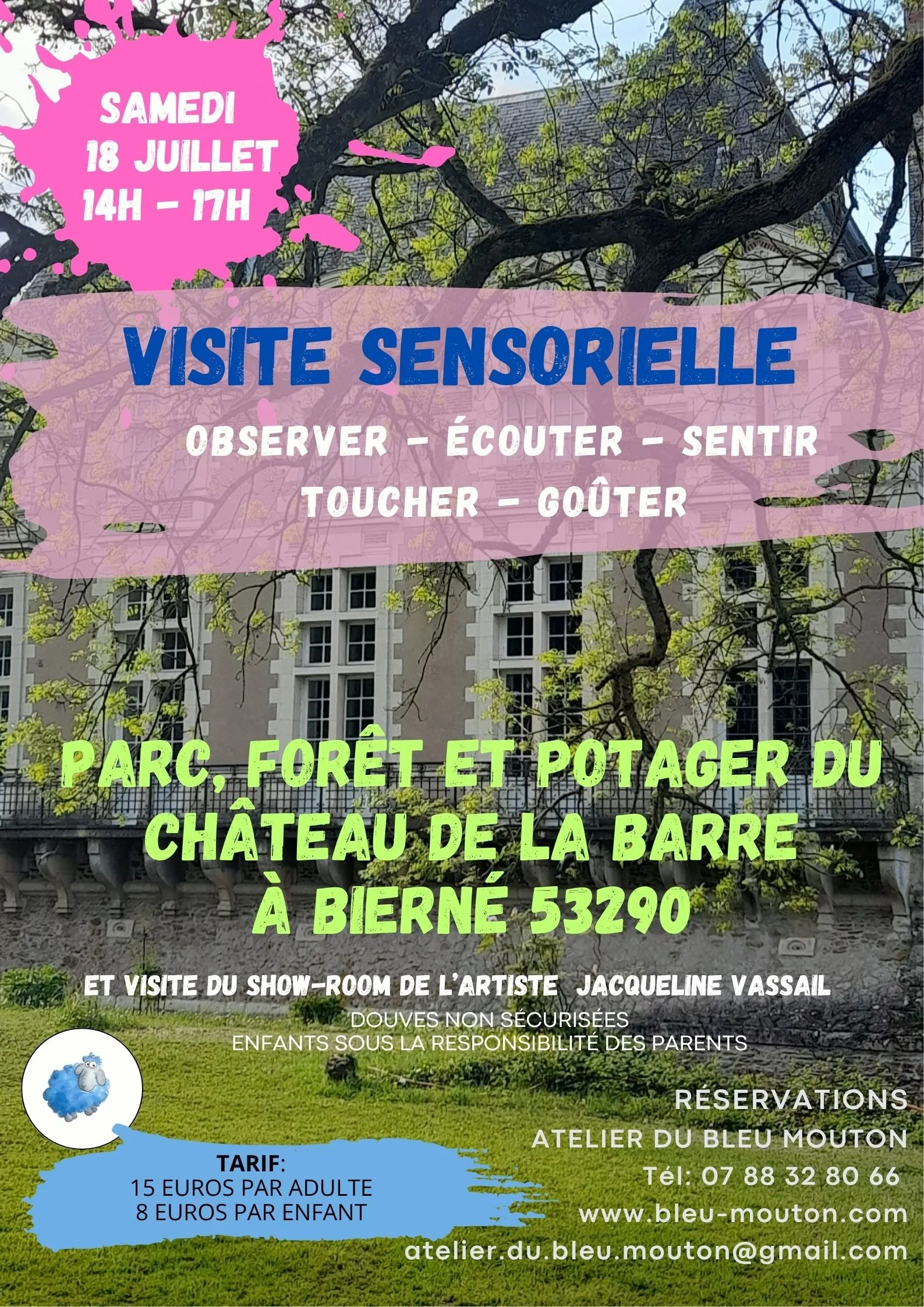 Visite Sensorielle au Château de La Barre à Bierné