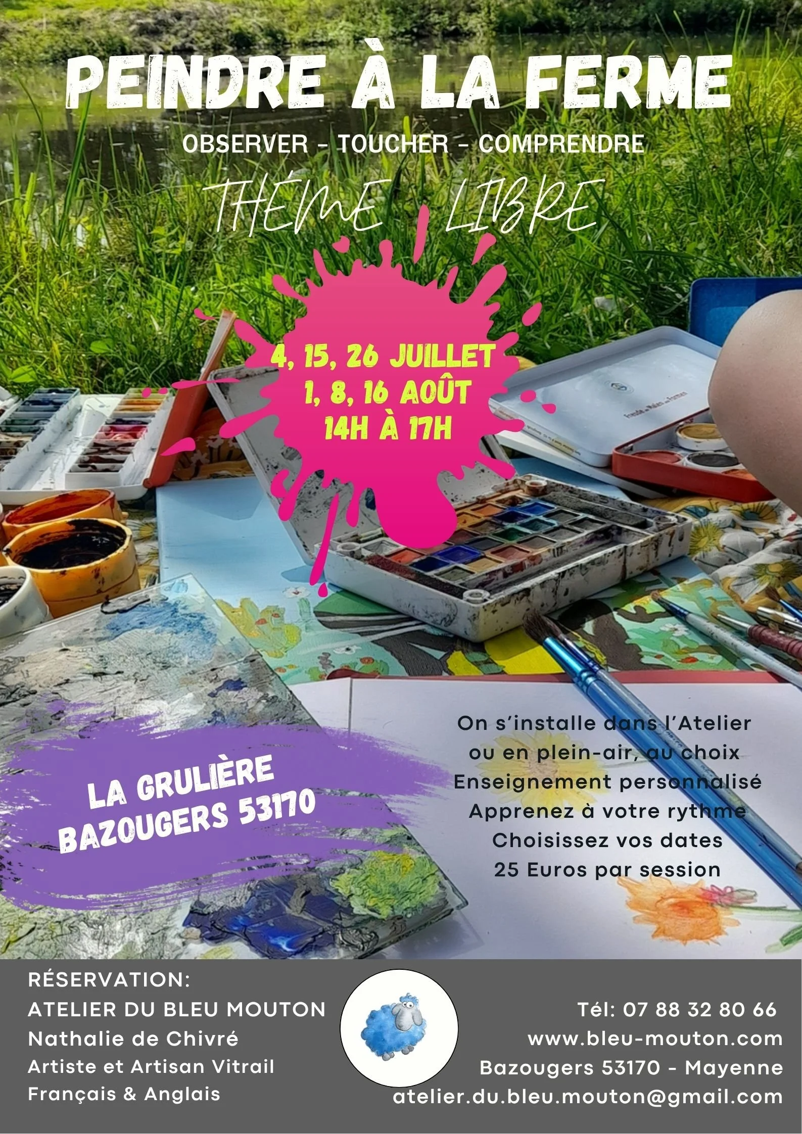 Atelier d’art à Bazougers 