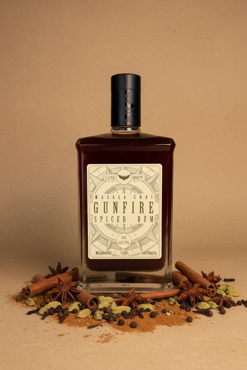 “GUNFIRE” SPICED RUM 38%ABV 500ML