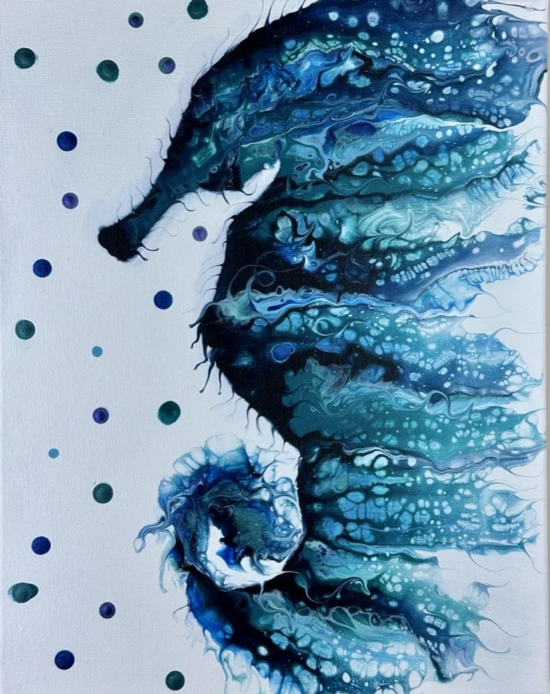 Blue Seahorse