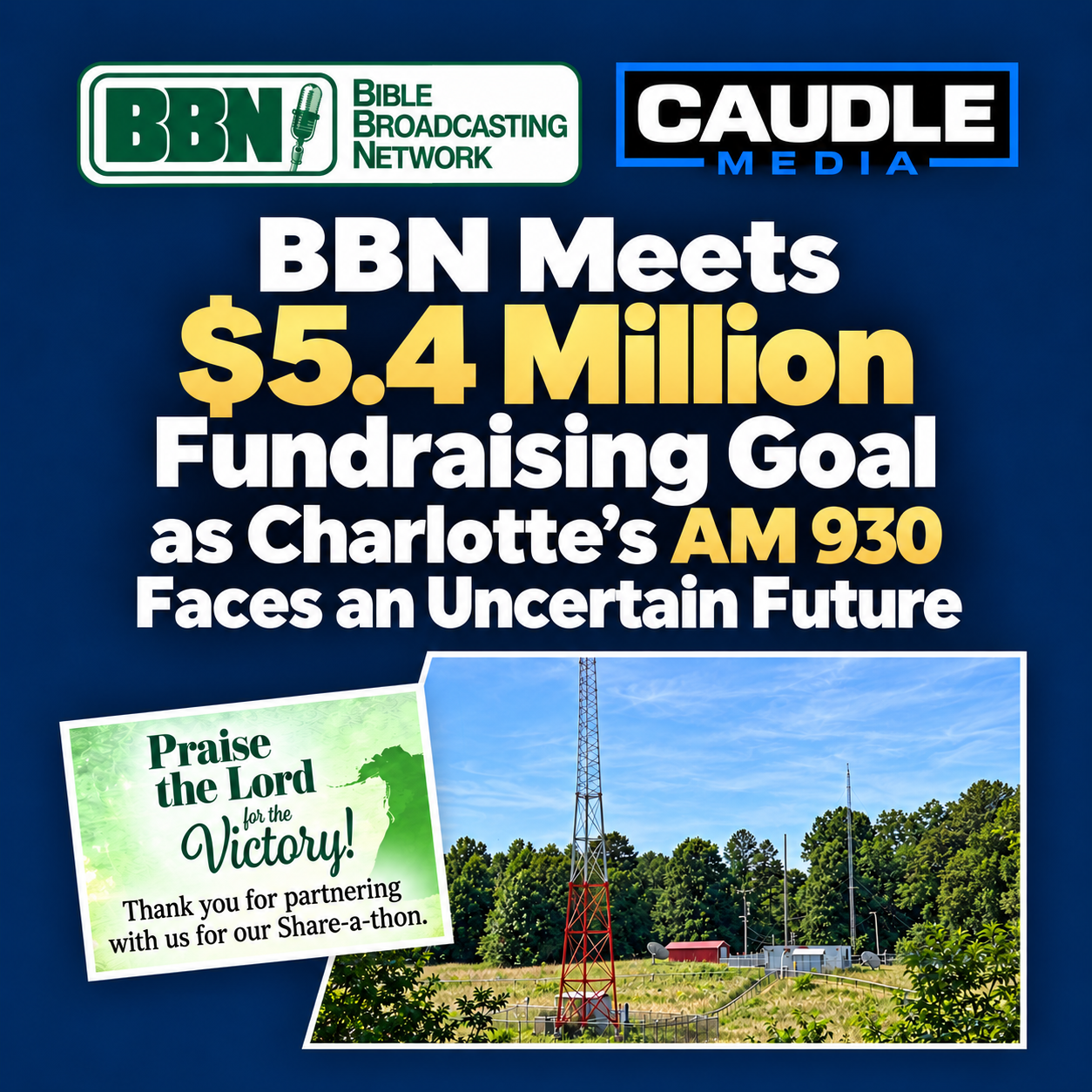 BBN Meets $5.4 Million Fundraising Goal as Charlotte’s AM 930 Faces an Uncertain Future