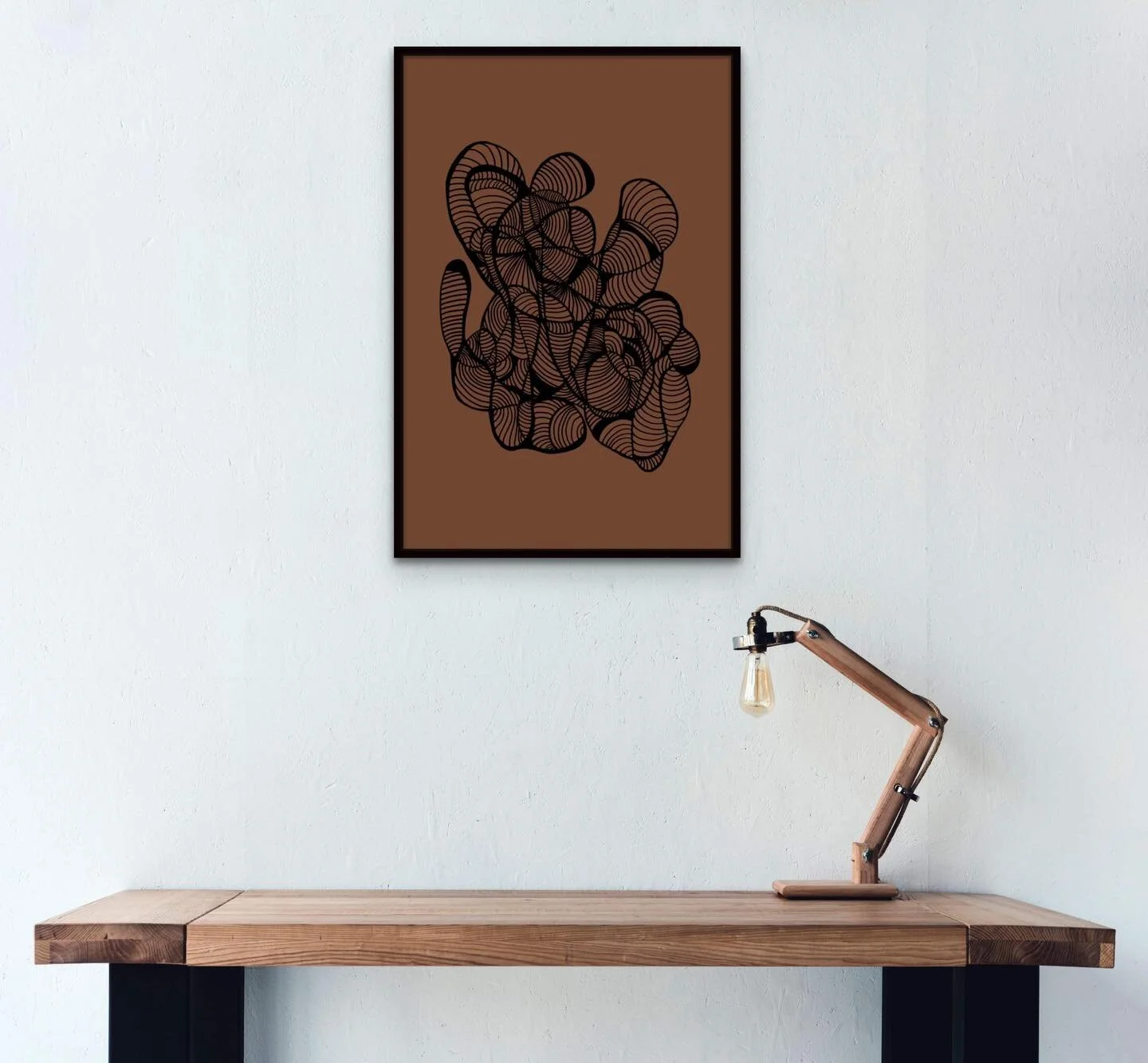 INTRODUCING &hellip;. the newest edition to the Hypnosis Collection &lsquo;Black on Brown Hypnosis&rsquo; !

This collection has been hand drawn and digitalised 

Available on Etsy Now 🎨

#emergingartist #art #abstractart #contemporaryart #organicar