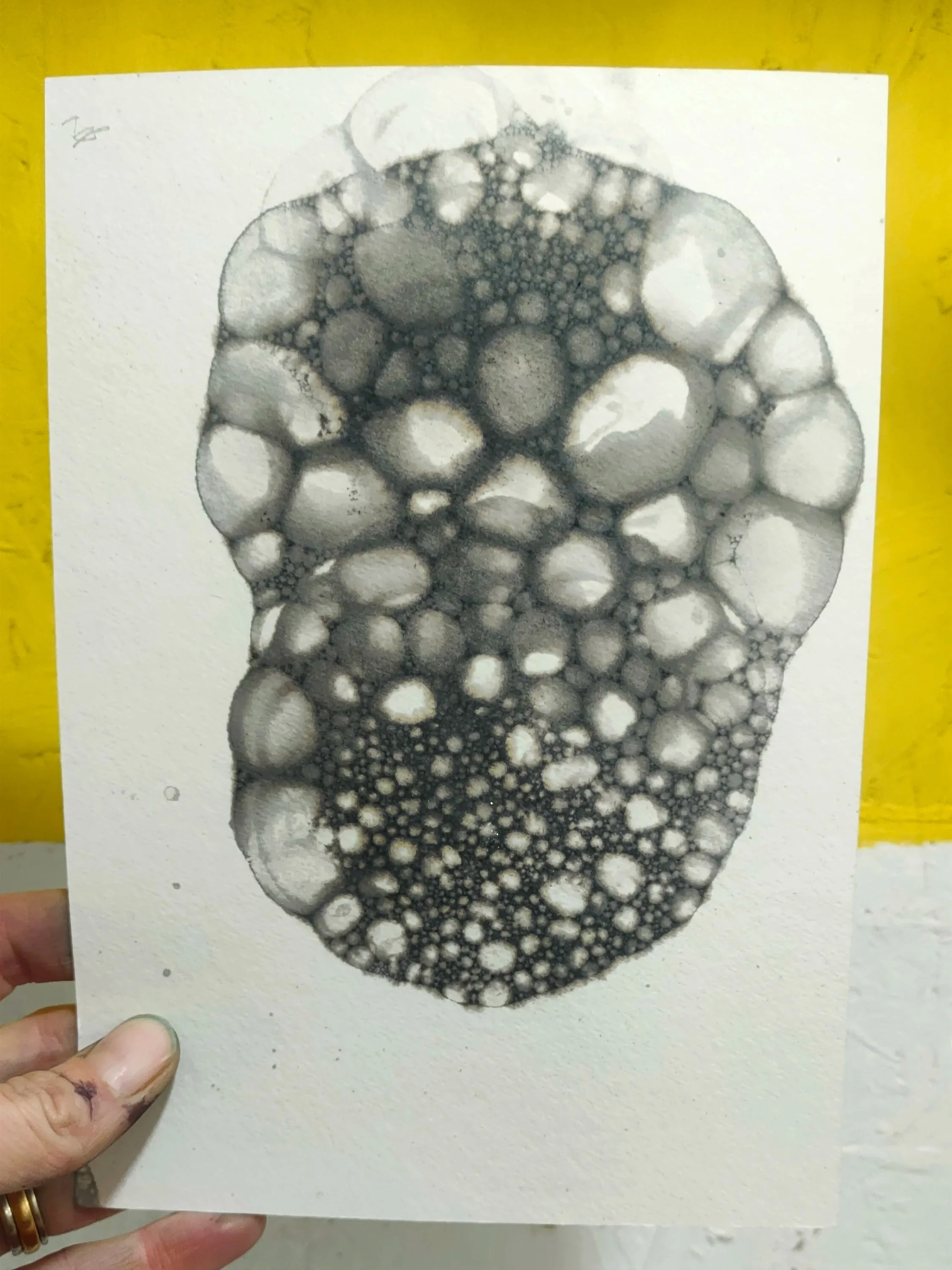 Drawing, collage, painting