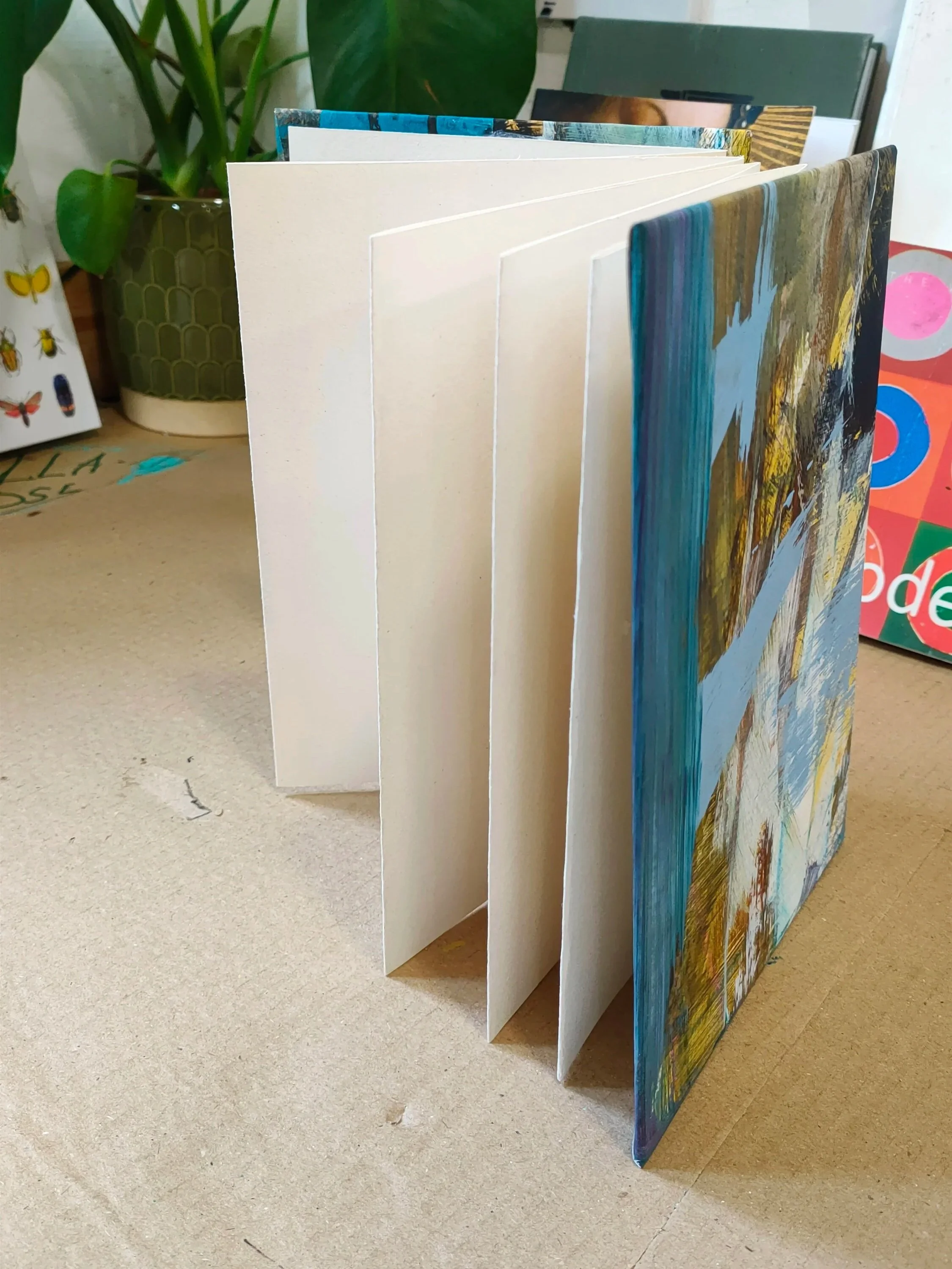 Handmade concertina book