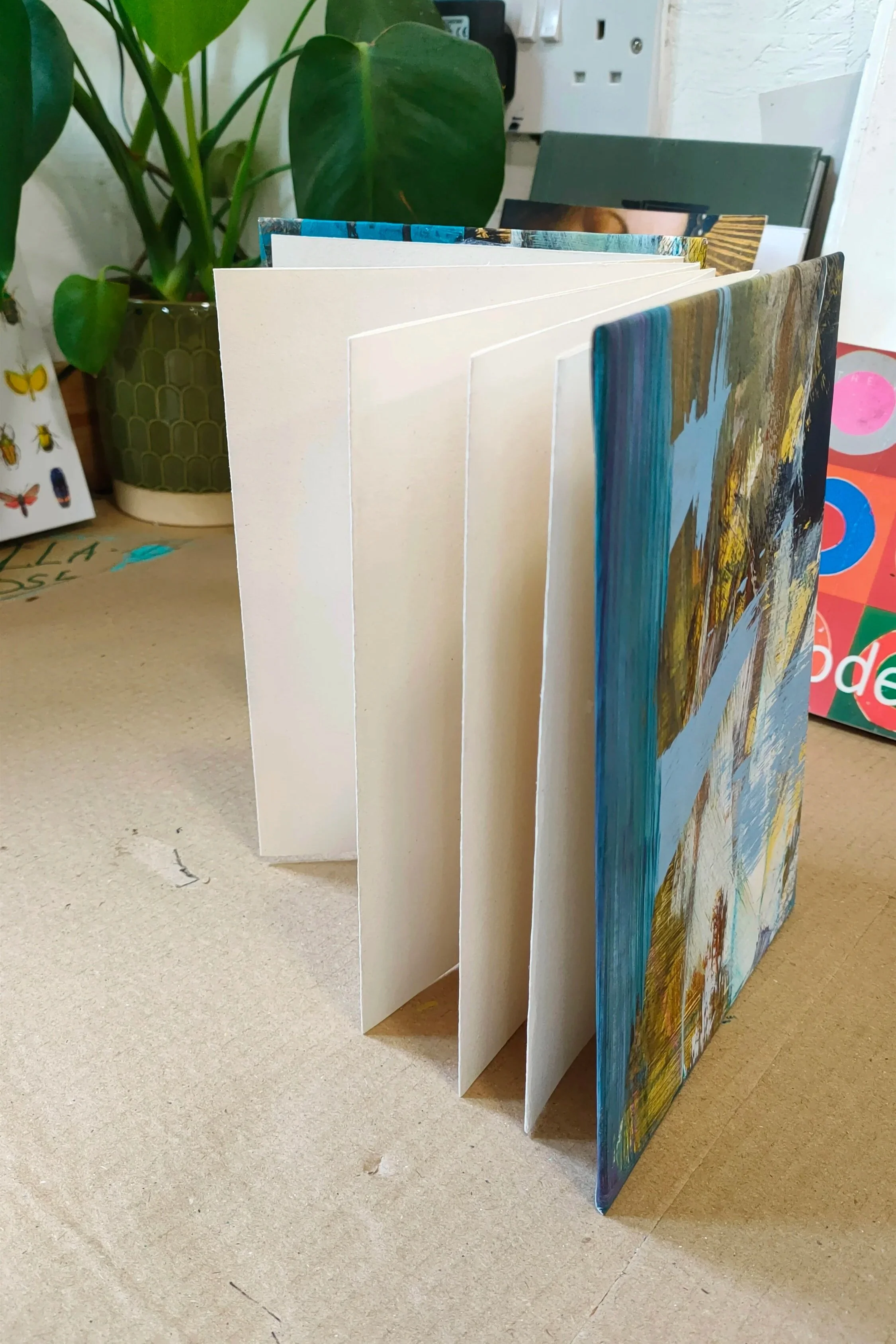 Handmade concertina book