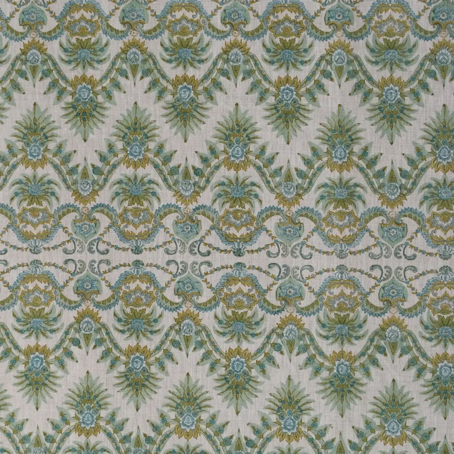 pukka-print-linen-fabric-last-chance-links-olive-jade-aqua-repeat.webp