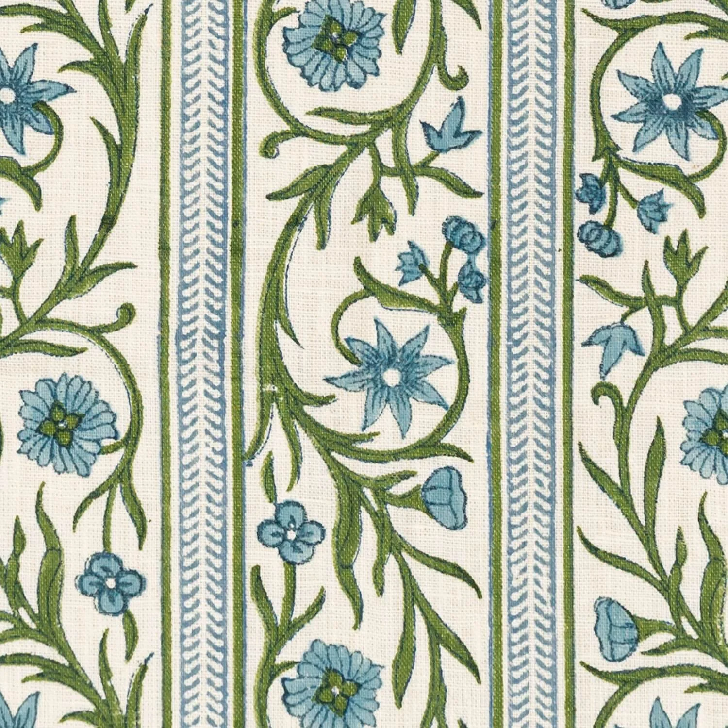 Floral Stripe: Hosta/Iris