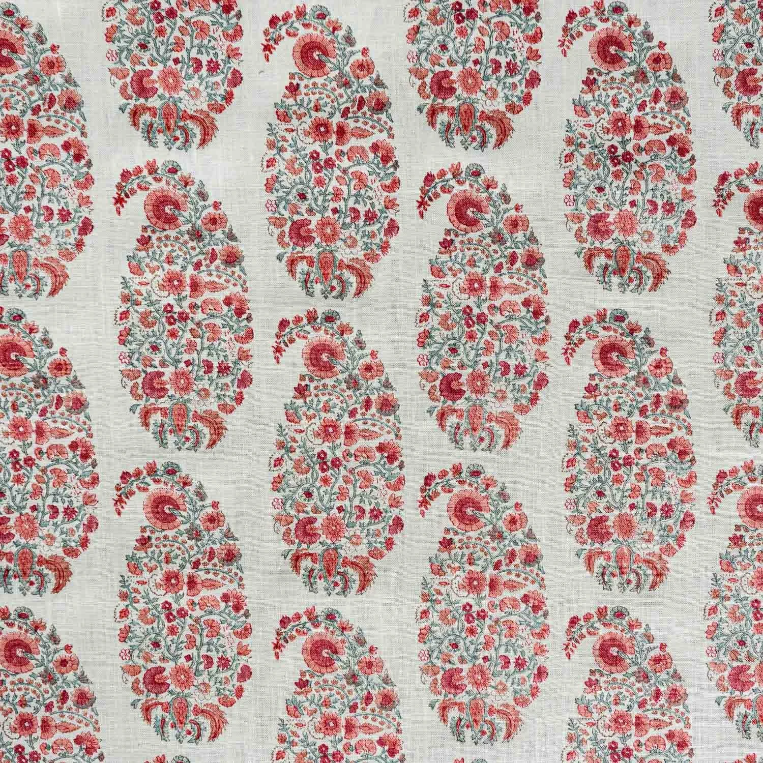 Paisley: Aqua / Raspberry