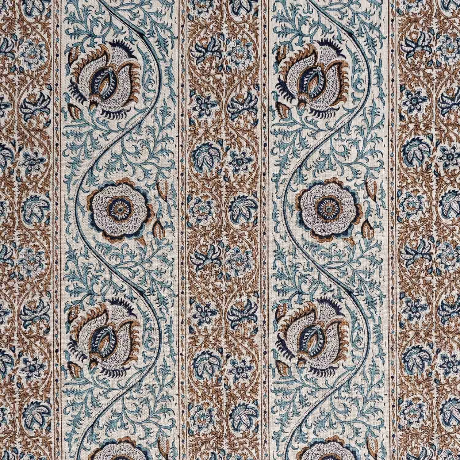 Palampore Stripe: Midnight / Marine