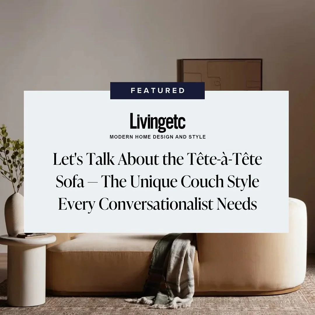 Sharing thoughts in Living etc about the revival of the t&ecirc;te-&agrave;-t&ecirc;te sofa - a piece that perfectly balances history with modern living.

In an era craving meaningful design, these conversation pieces represent more than just seating