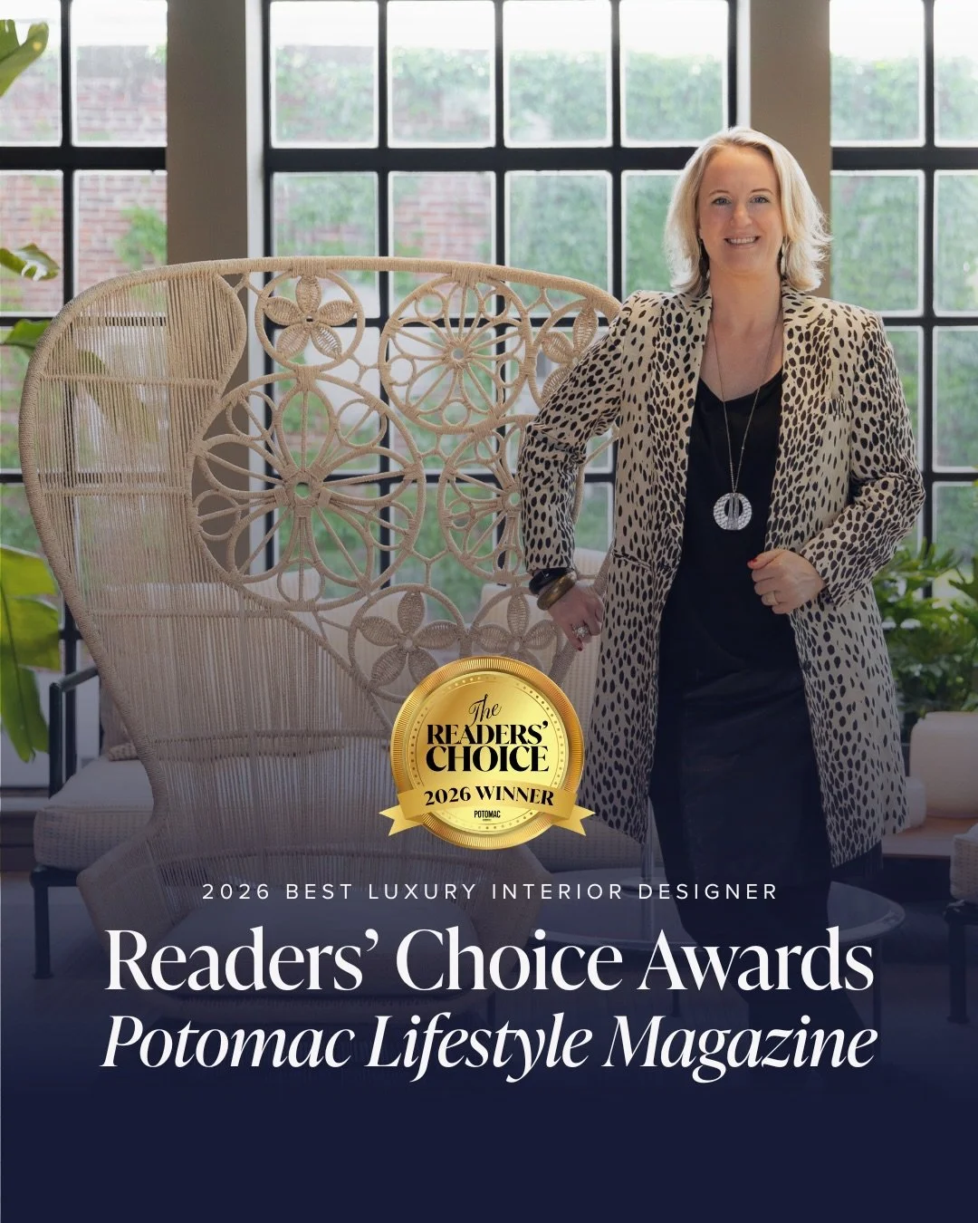 I&rsquo;m genuinely honoured to be voted Best Luxury Interior Designer 2026 by @potomaclifestyledc readers.

Interior design is my love language.&nbsp;&nbsp;The fluency is in the way I communicate with tact, intuition, and a little bit of British per