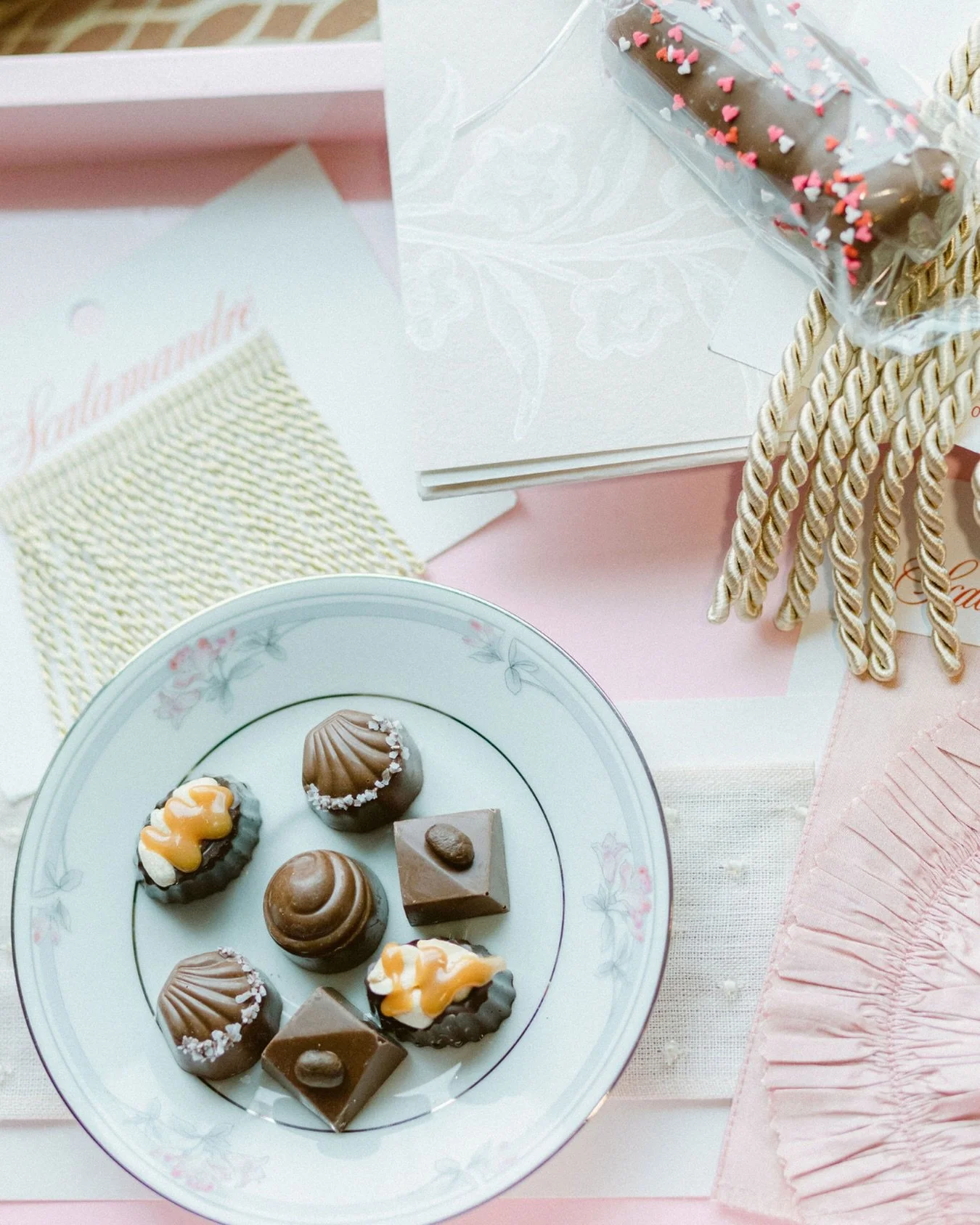 Pink doesn&rsquo;t have to feel playful or obvious.

When grounded with warm metals like gold and paired with thoughtful materials, it becomes soft, elegant, and quietly romantic. The key is intention &mdash; allowing one color to lead while the othe