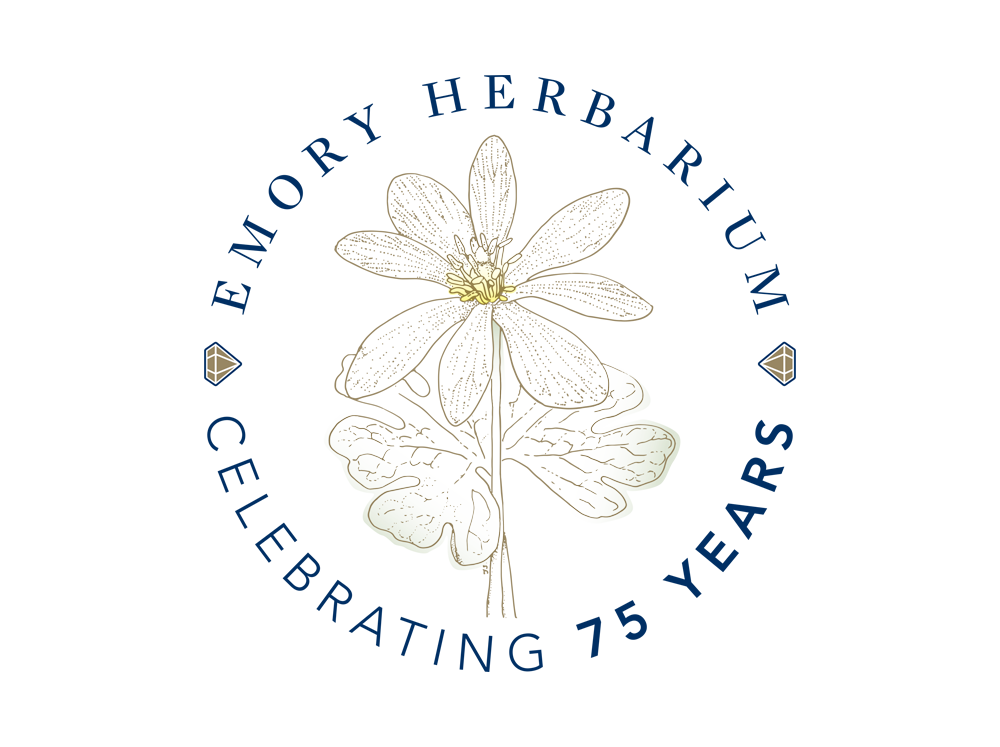 Emory Herbarium's 75th Anniversary Logo