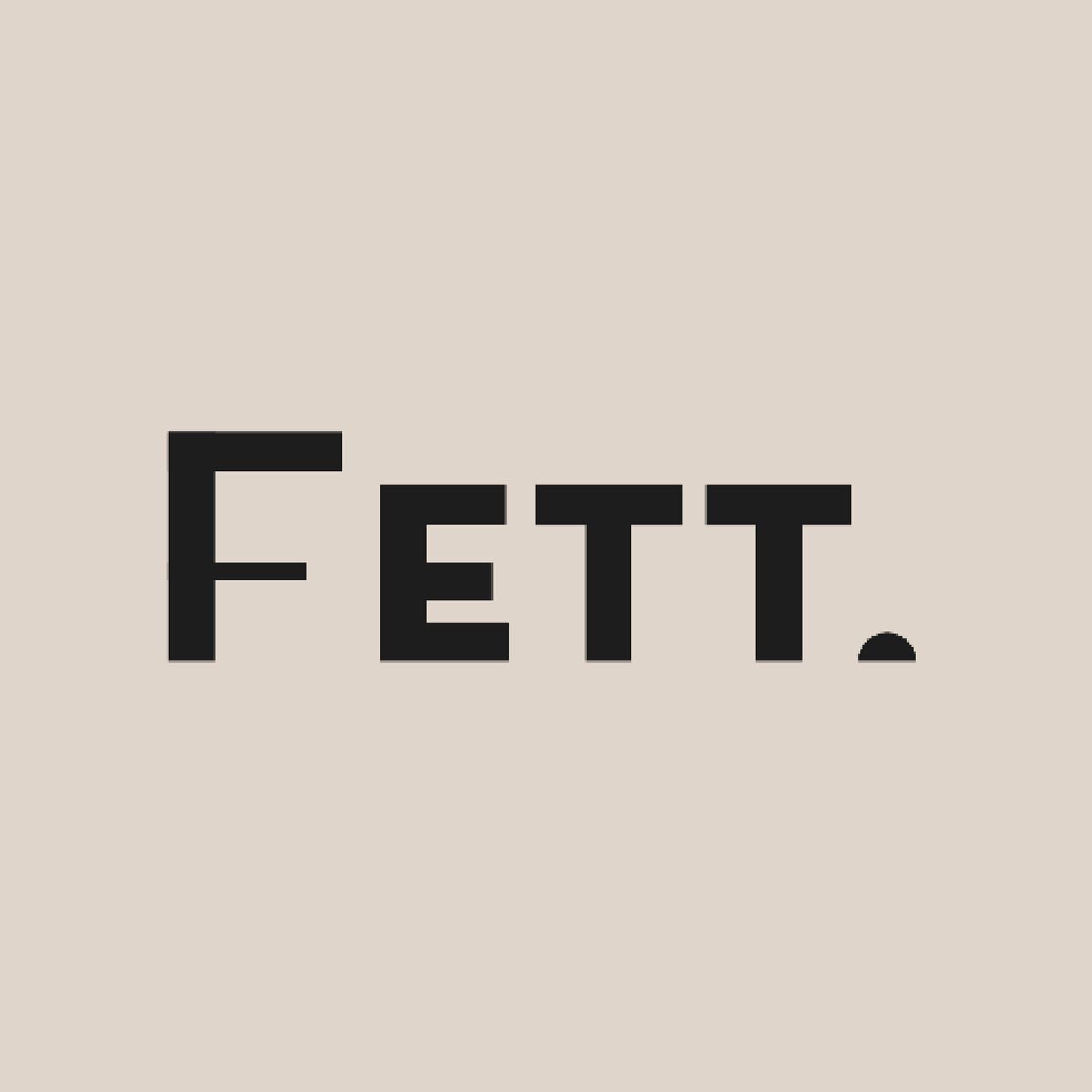 How simple can it be, just a half point. The icon will be a strong focal point, immediately associated with Fett. This is why I incorporated the icon as a graphic element on the website, as well as in a GIF on social media, and of course, in the logo