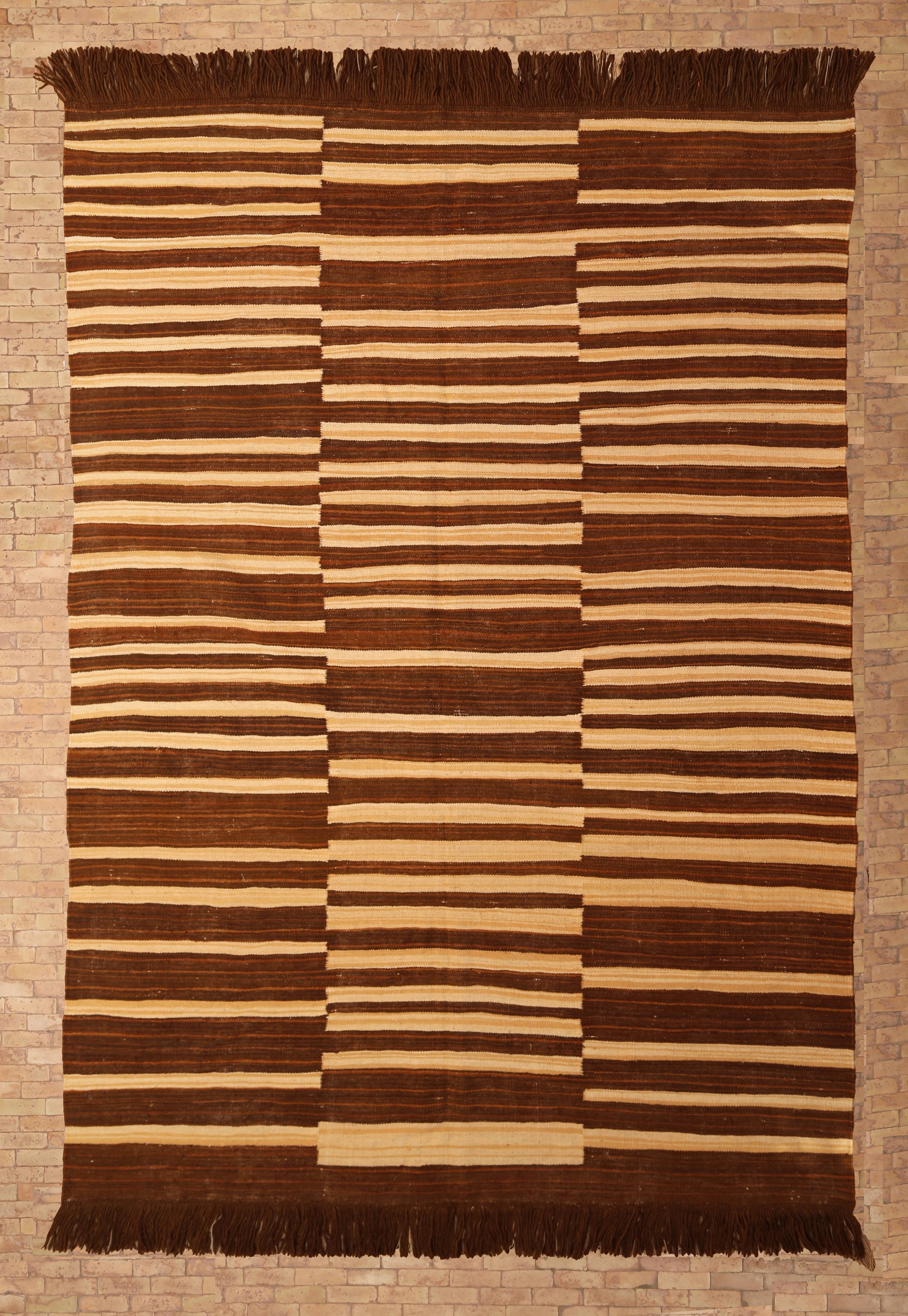 Moroccan eco-friendly, sustainable and toxic free rug handwoven with henna-dyed wool