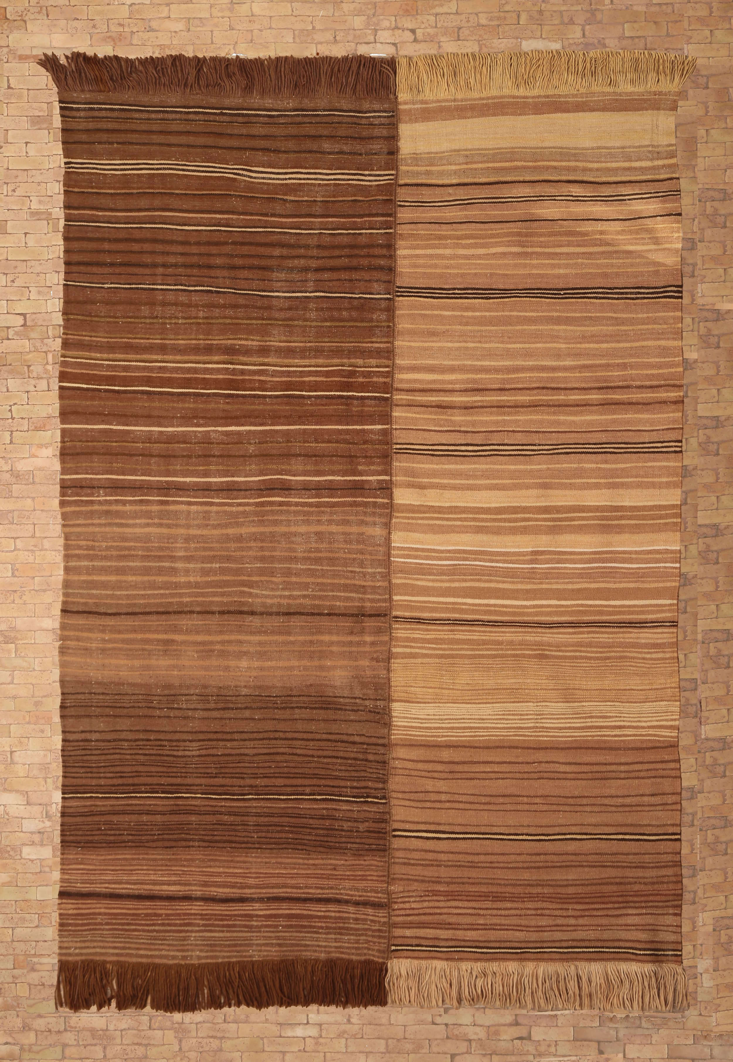 Moroccan eco-friendly, sustainable and toxic free rug handwoven with henna-dyed wool