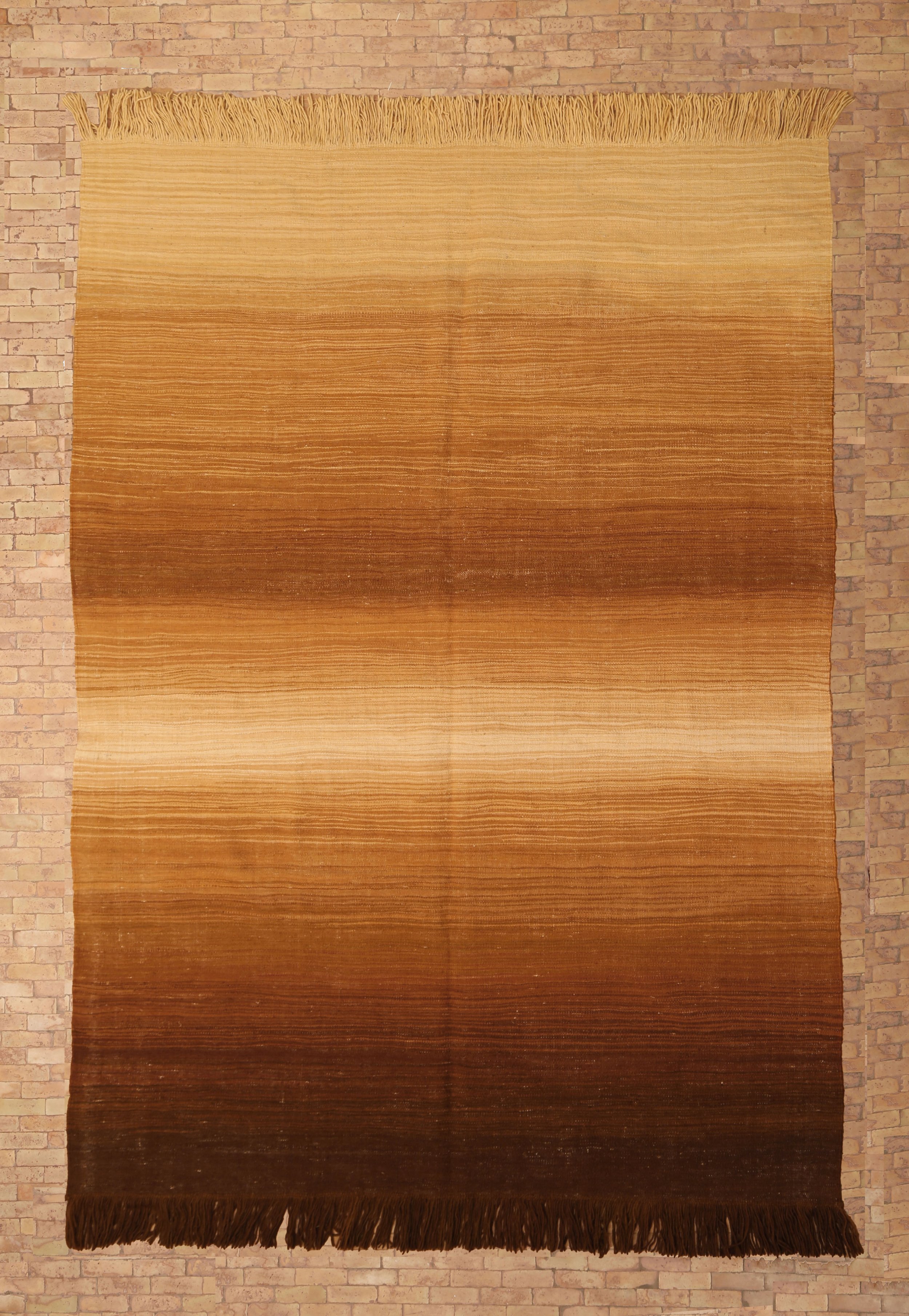 Moroccan eco-friendly, sustainable and toxic free rug handwoven with henna-dyed wool