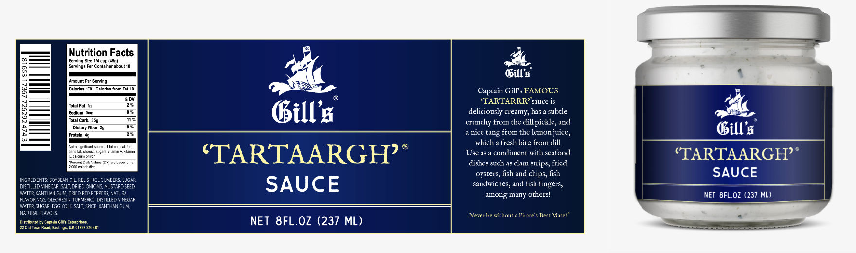 sauce packaging label graphic design prop