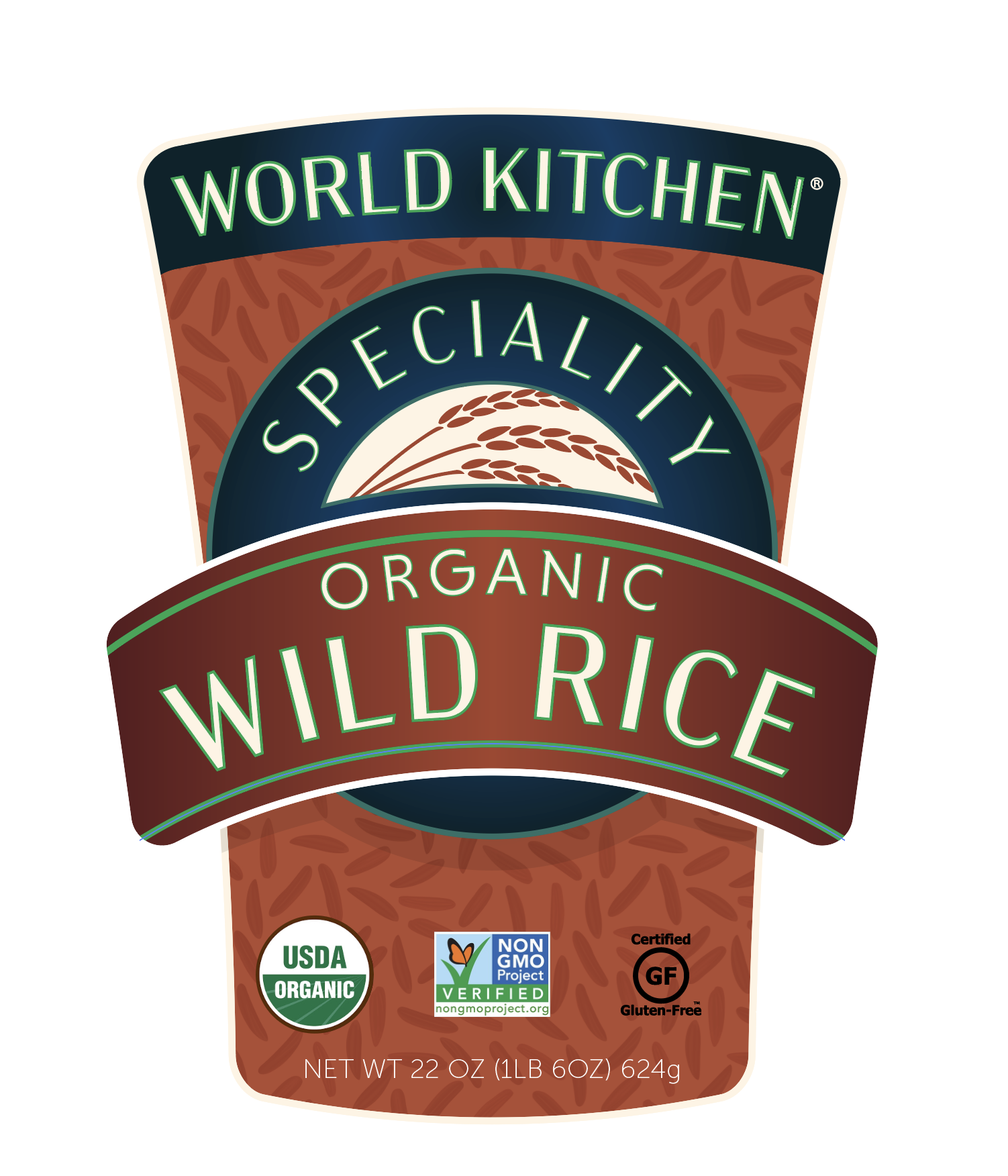 rice packaging label graphic design prop