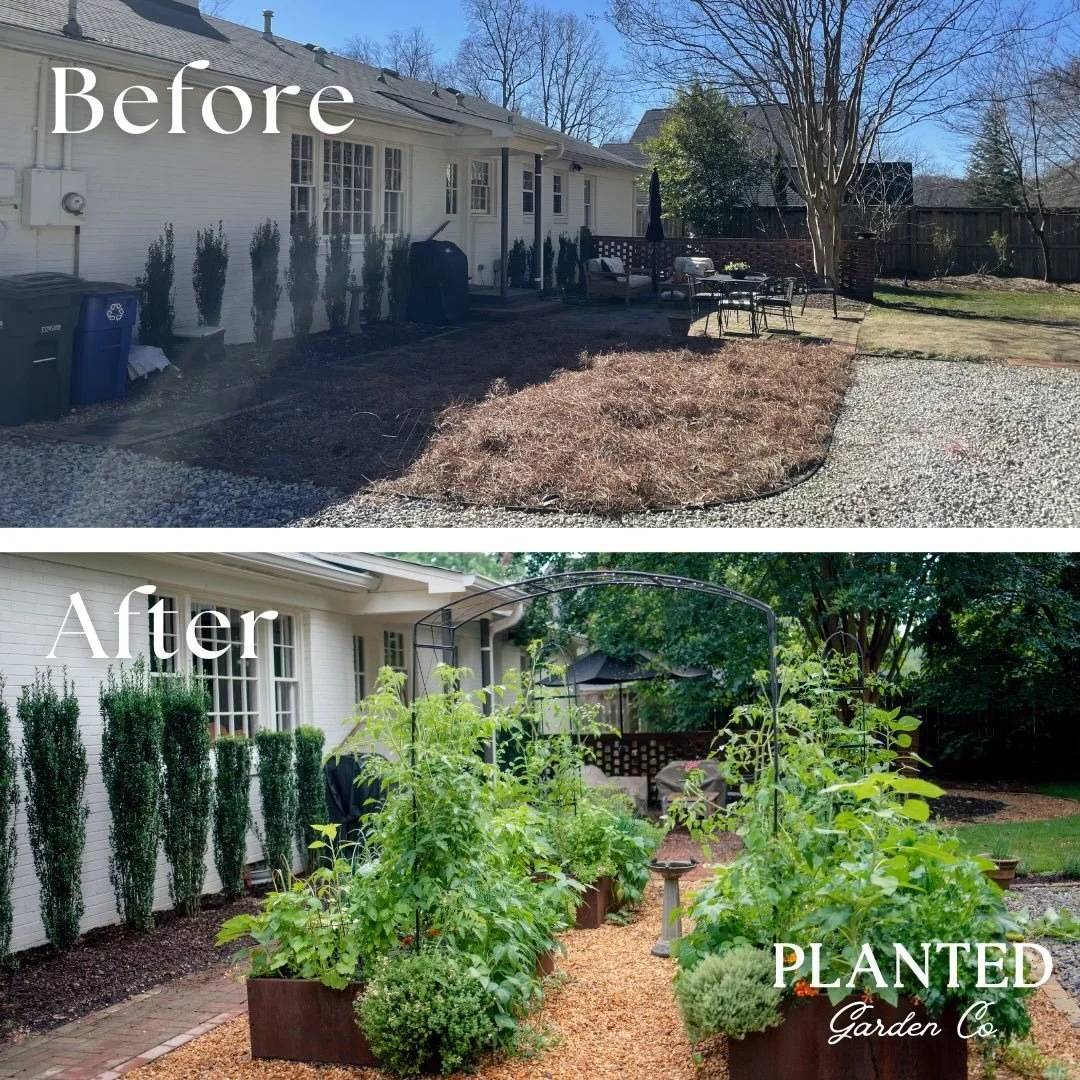 Most people see an empty side yard and think &ldquo;landscaping.&rdquo;

We see a space that changes everyday life at home.

Fresh herbs outside the kitchen door.
Tomatoes overhead in summer.
A reason to step outside before dinner.

More than raised 
