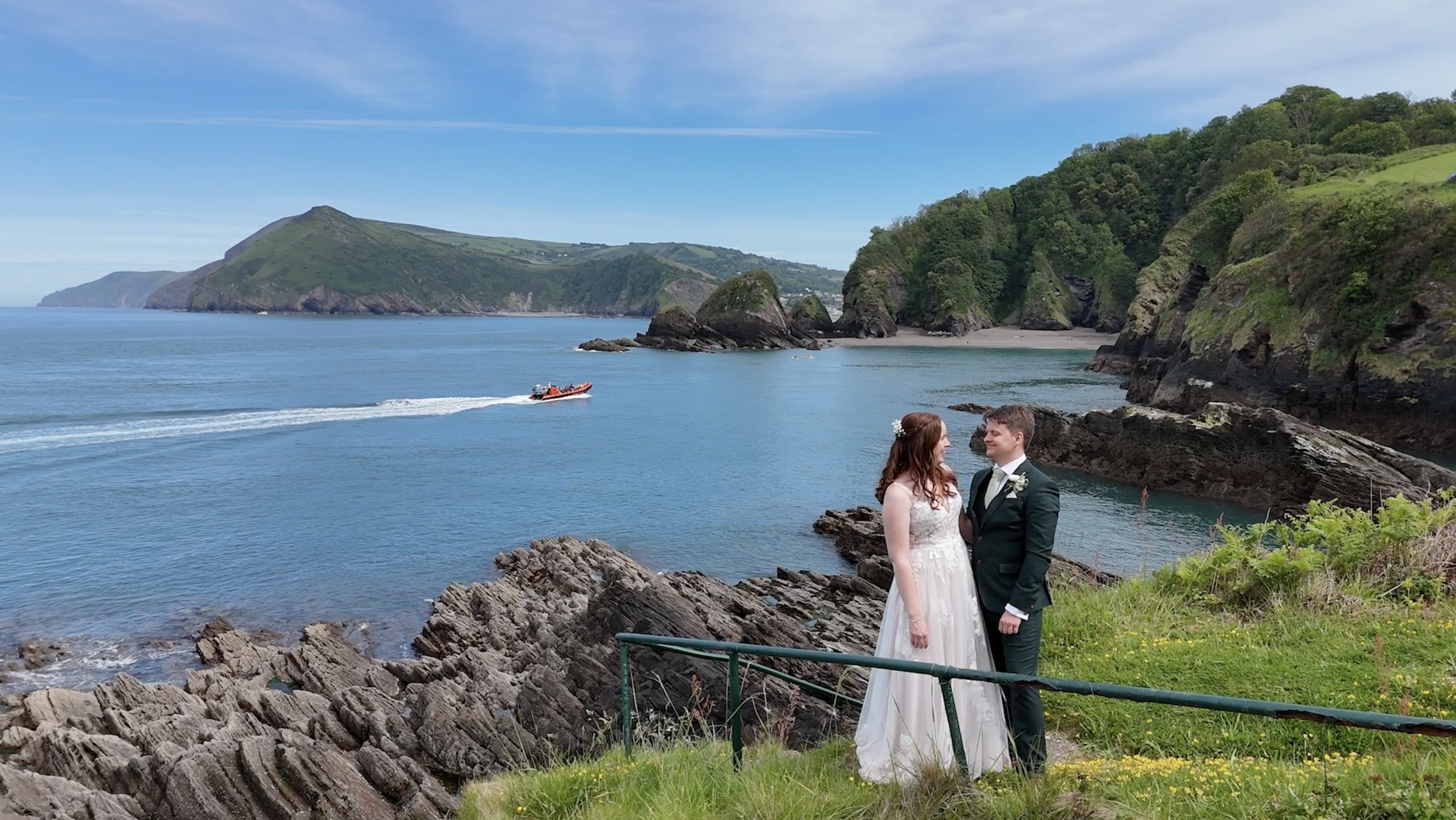 Coastal Wedding at Watermouth Cove Weddings, North Devon