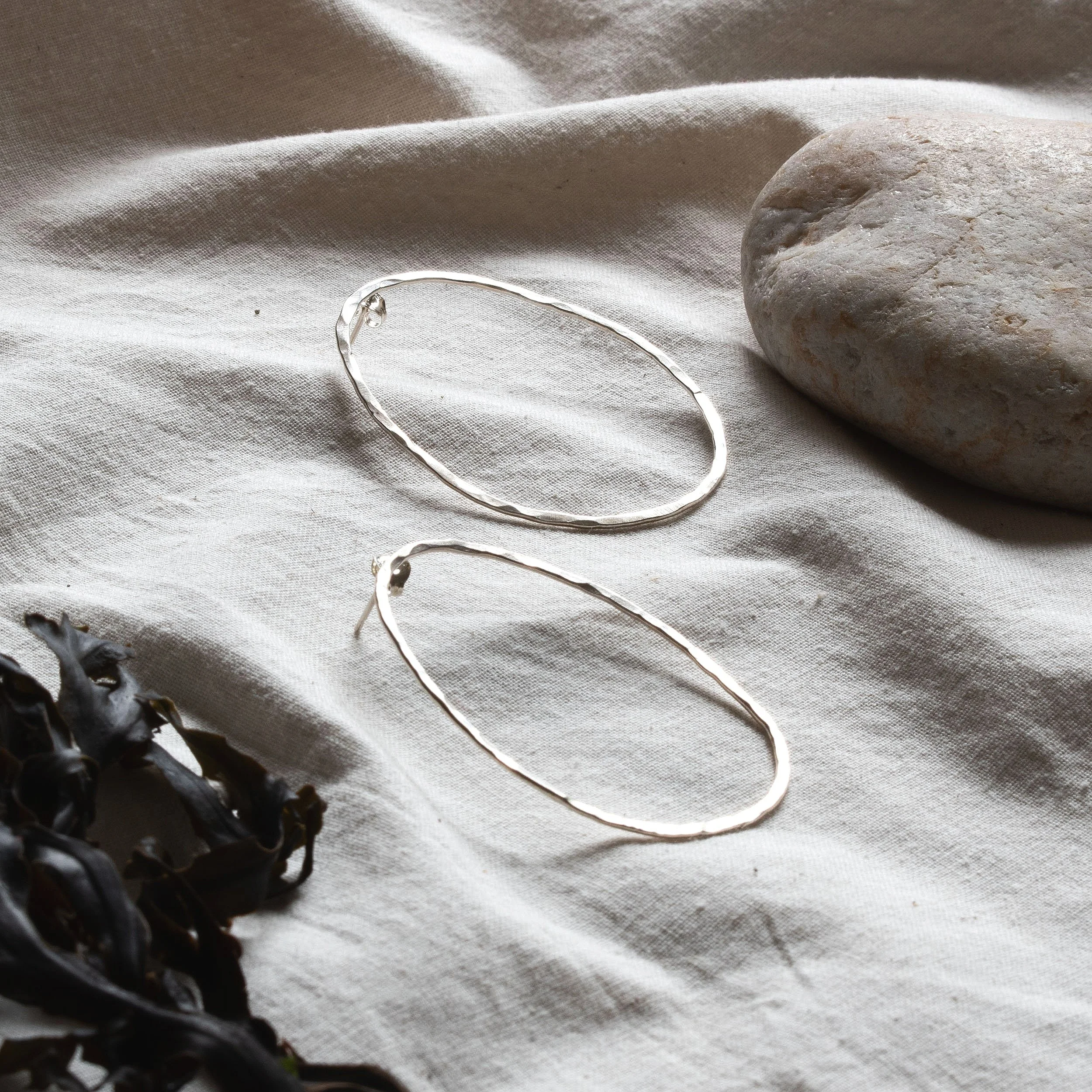 Gylly Hoops Recycled Silver (Large)