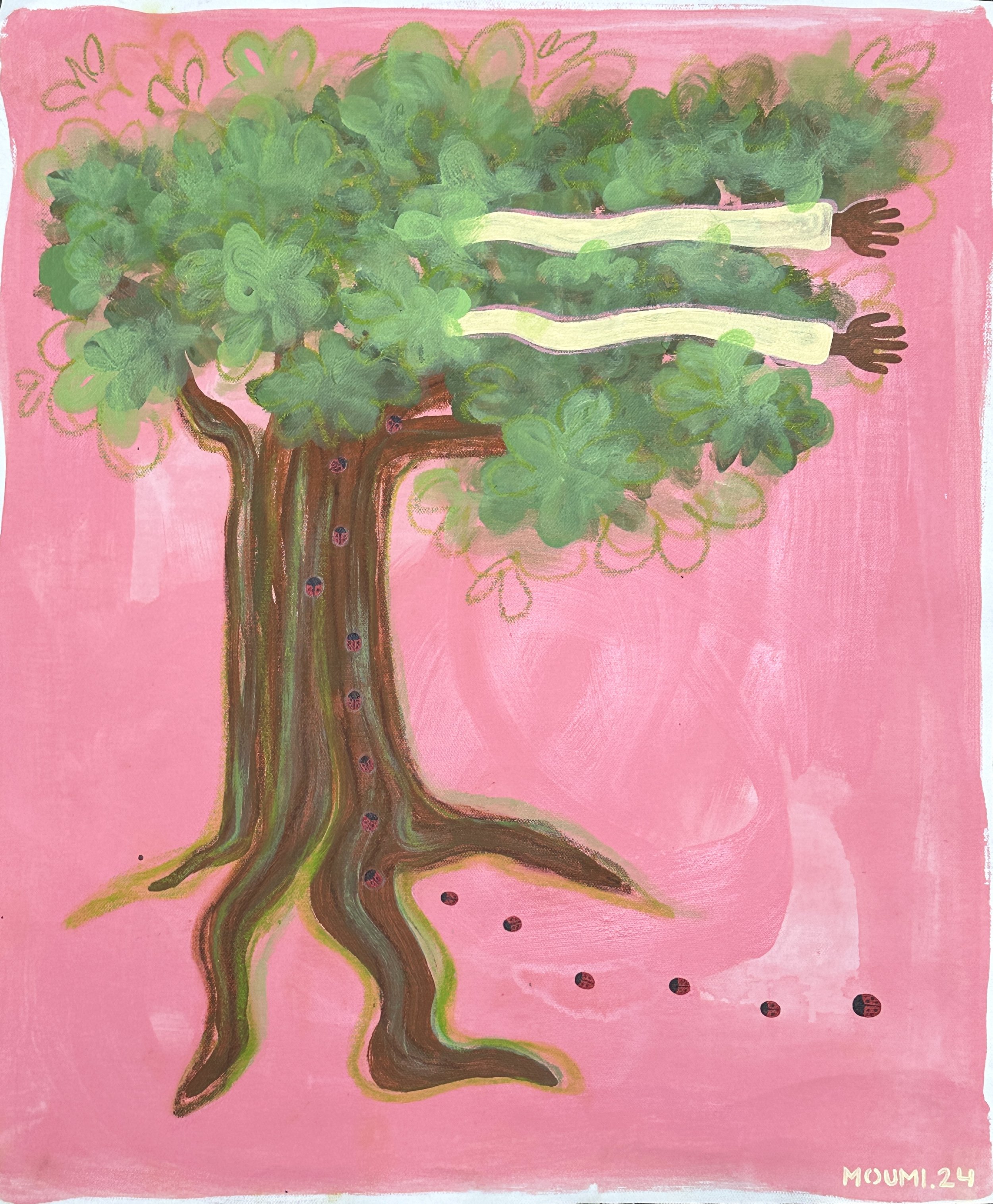 MY SONG LADY TO BUGs 54cm x 65cm