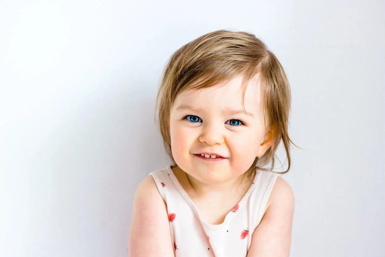 Smiling toddler girl