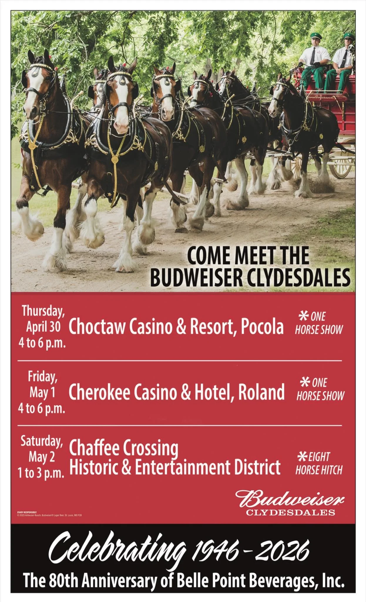 Budweiser Clydesdales 