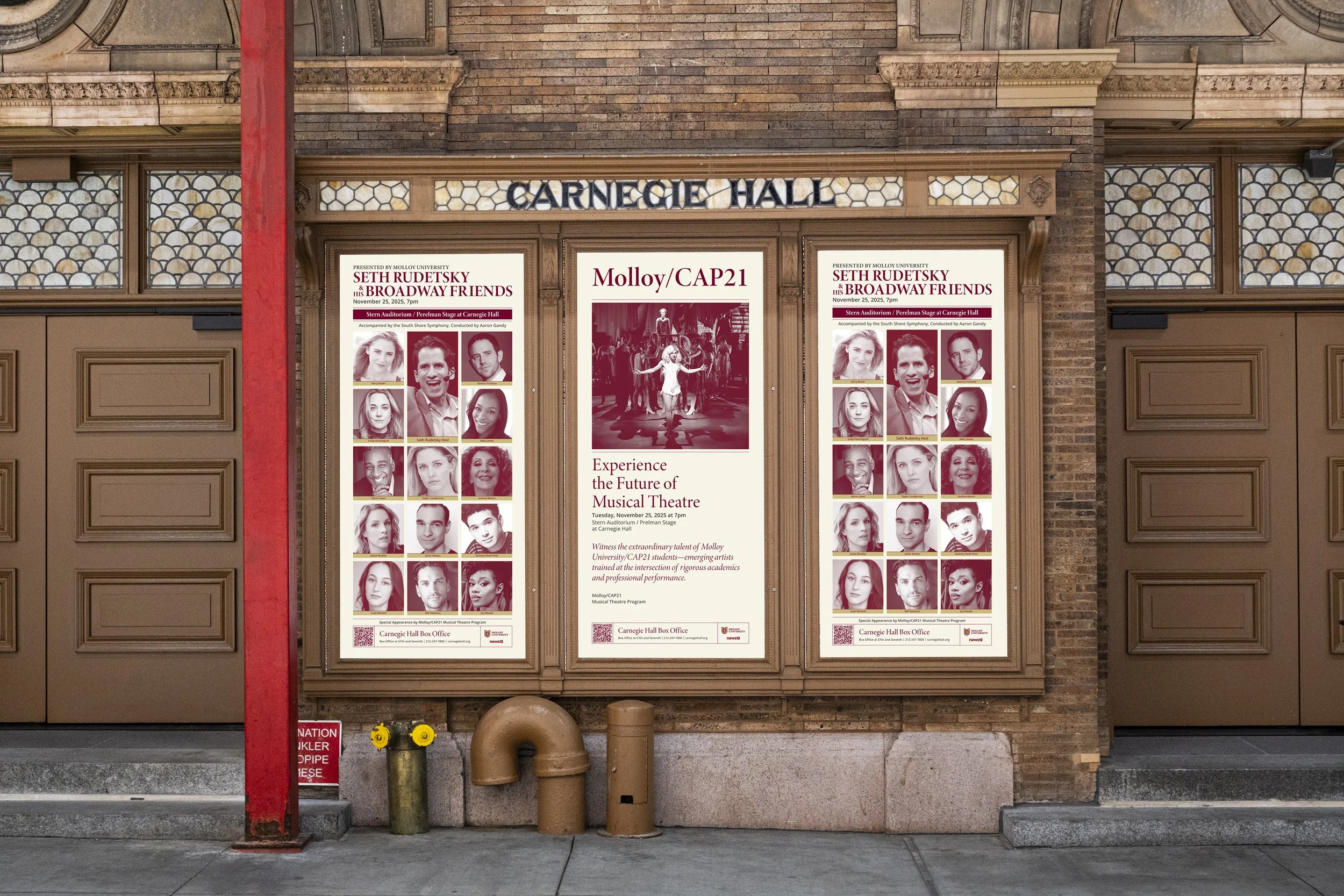 Carnegie Hall 36"x78" exterior encased posters