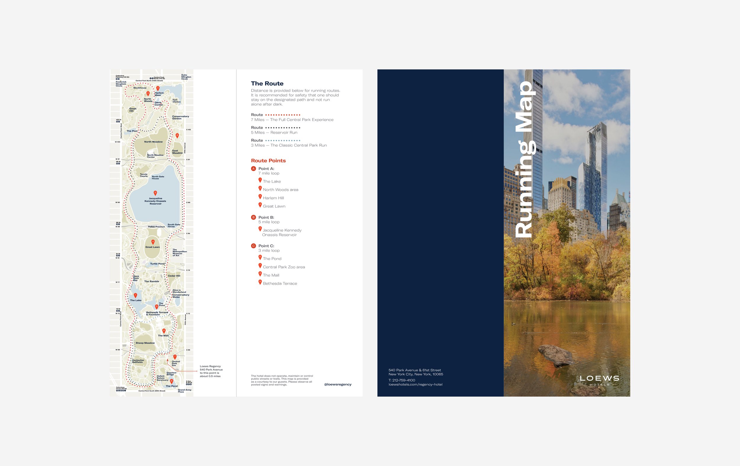 Loews Regency, New York / Running Map