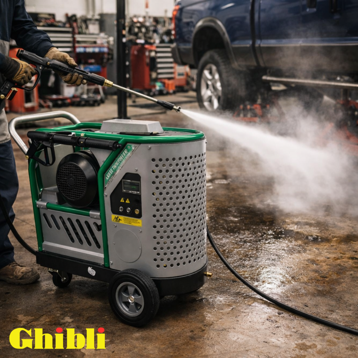 Lavadora de Alta Pressão com Água Quente para Limpeza Industrial Pesada