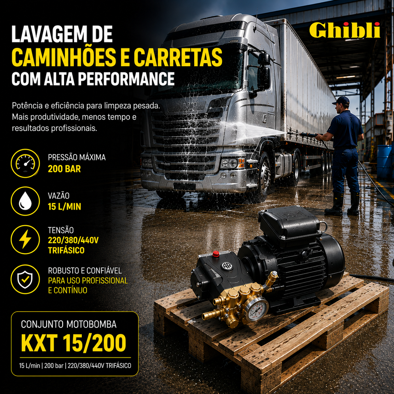 Lavagem de Caminhões e Carretas com Alta Performance