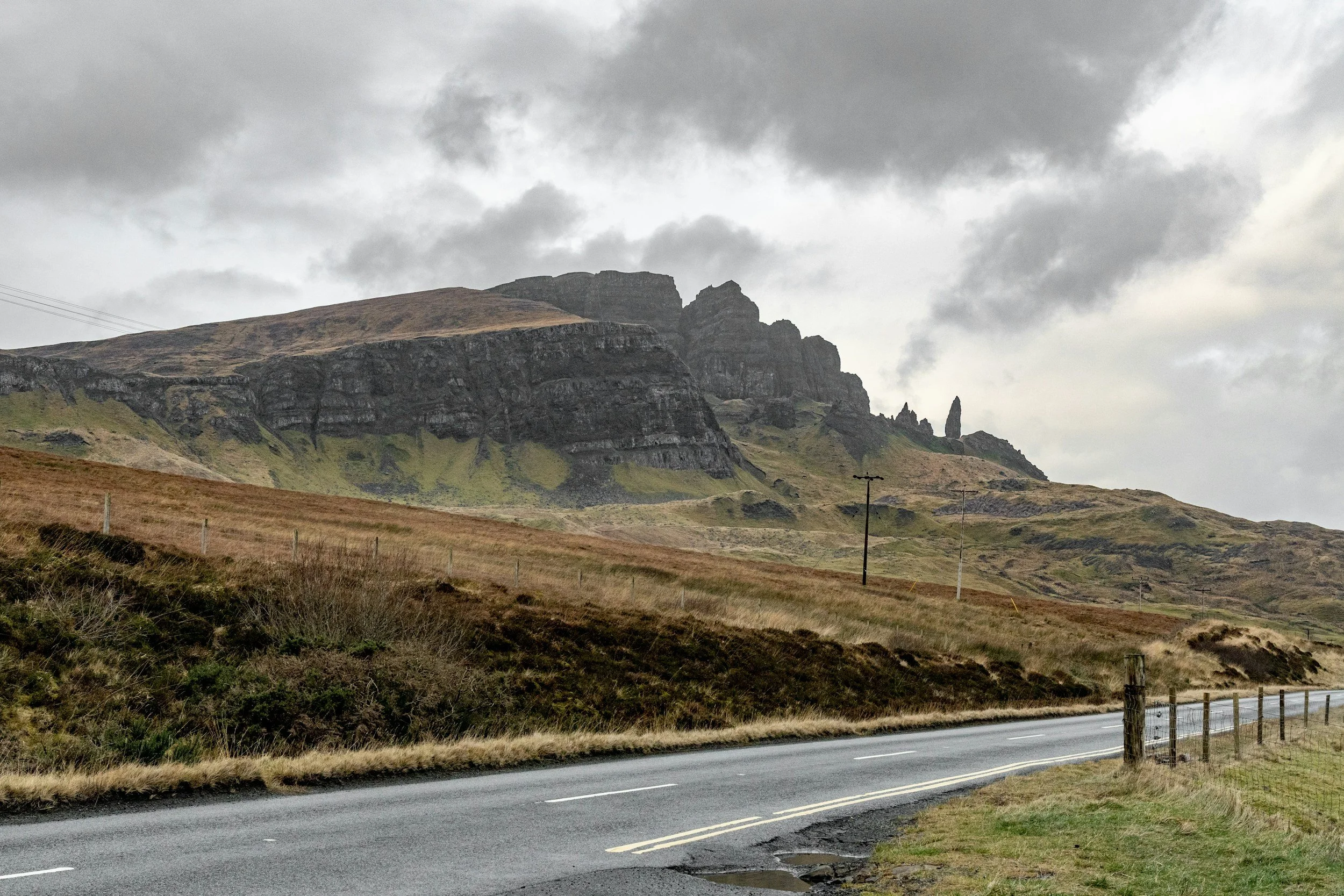 roadside view on the isle of skye