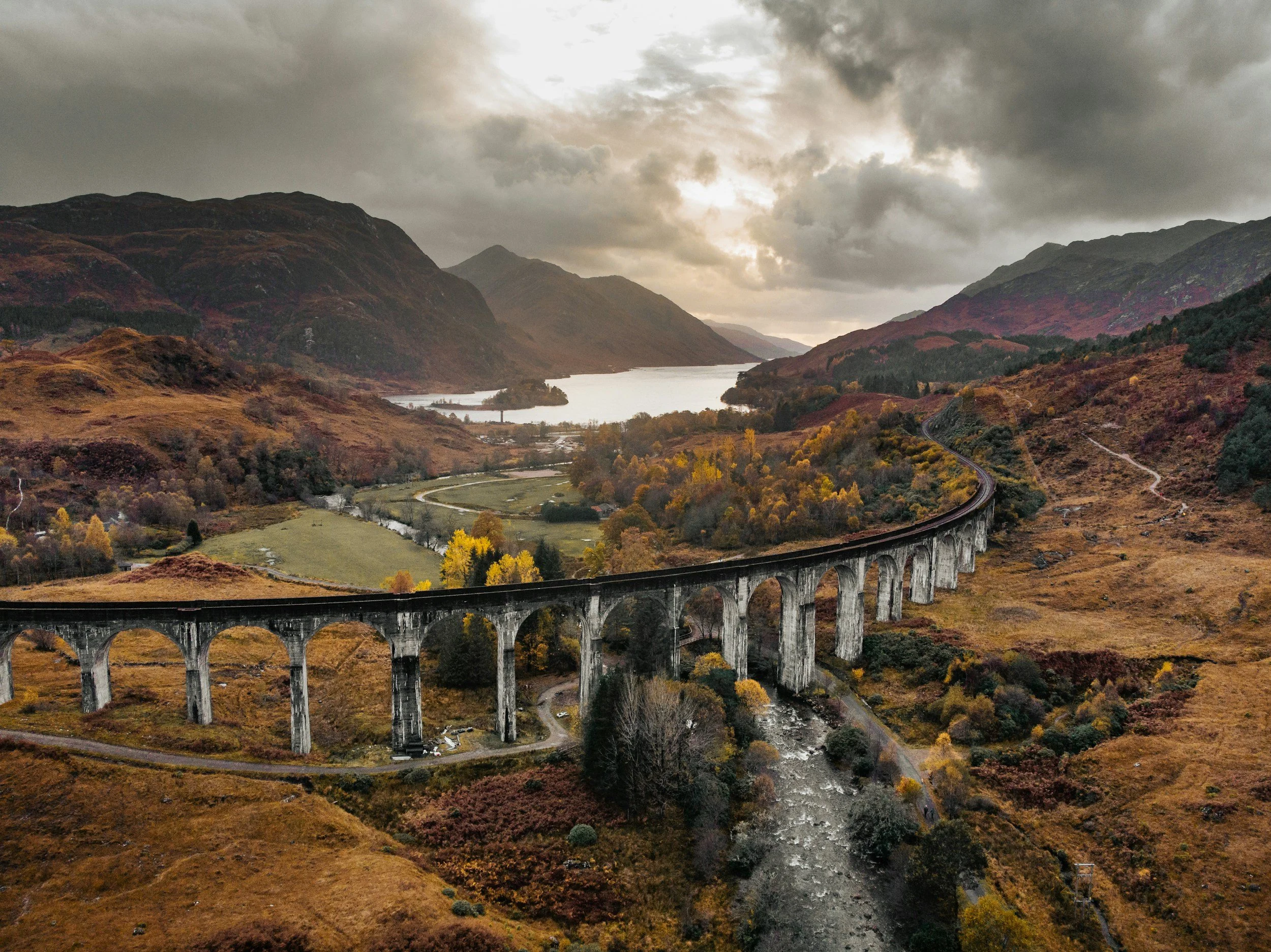 Harry Potter filming locations in Scotland including the famous train spot.