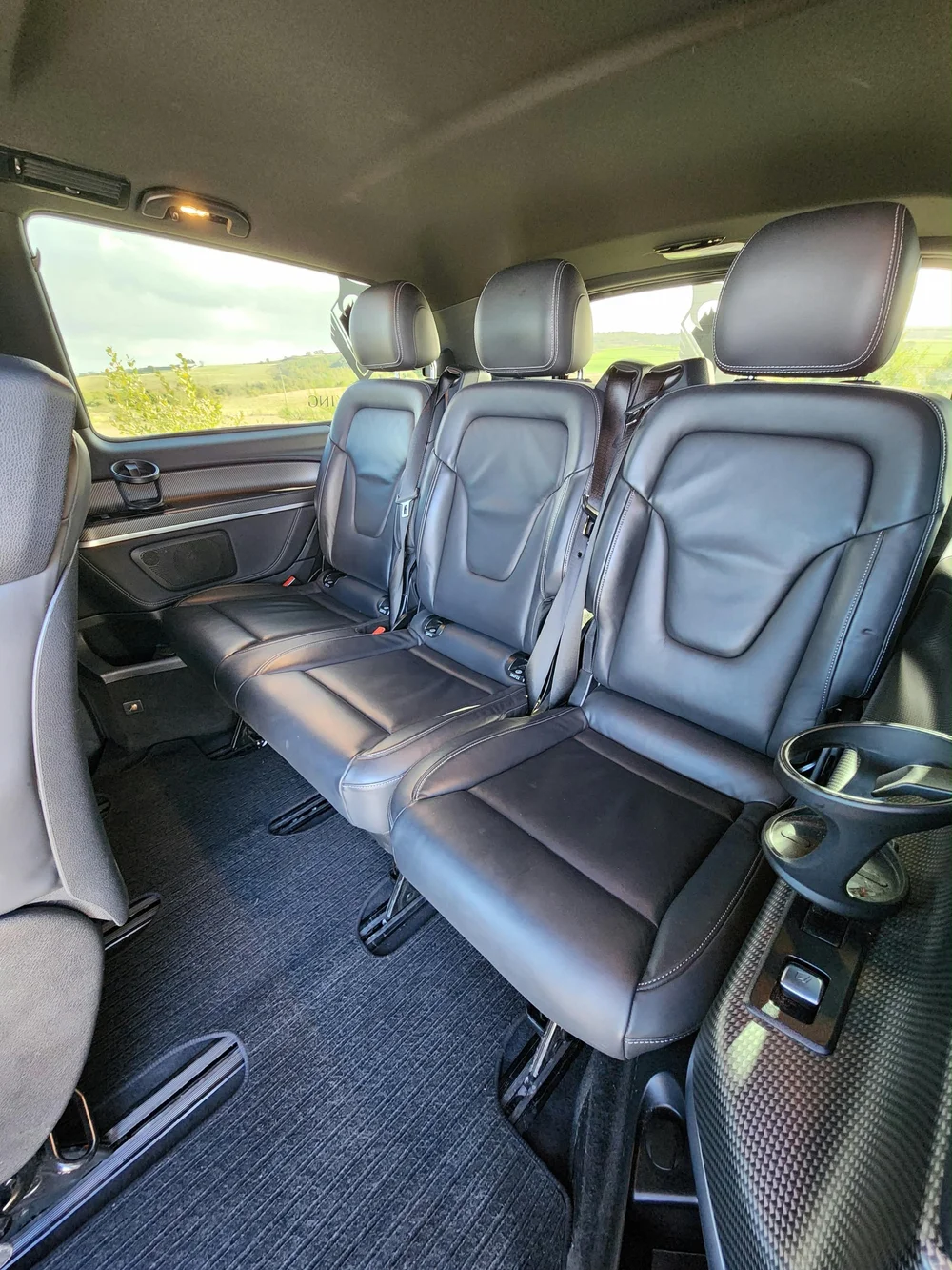 Passenger cabin in the Tartan Viking Mercedes V-Class