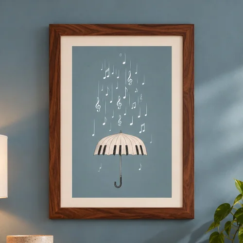 A Shower of Melody (Printable A4 Piano Wall Art)