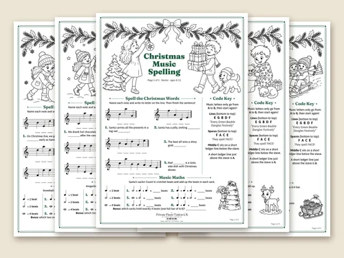 Christmas Music Spelling Pack