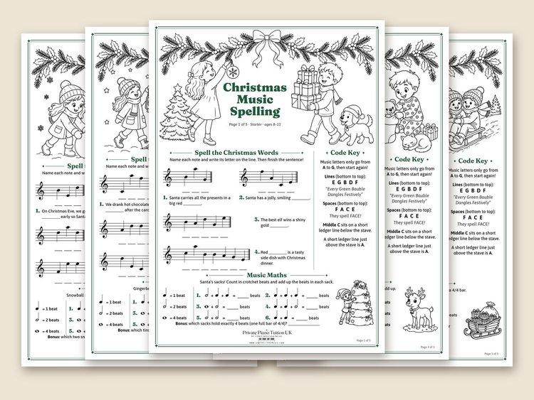 Christmas Music Spelling Pack