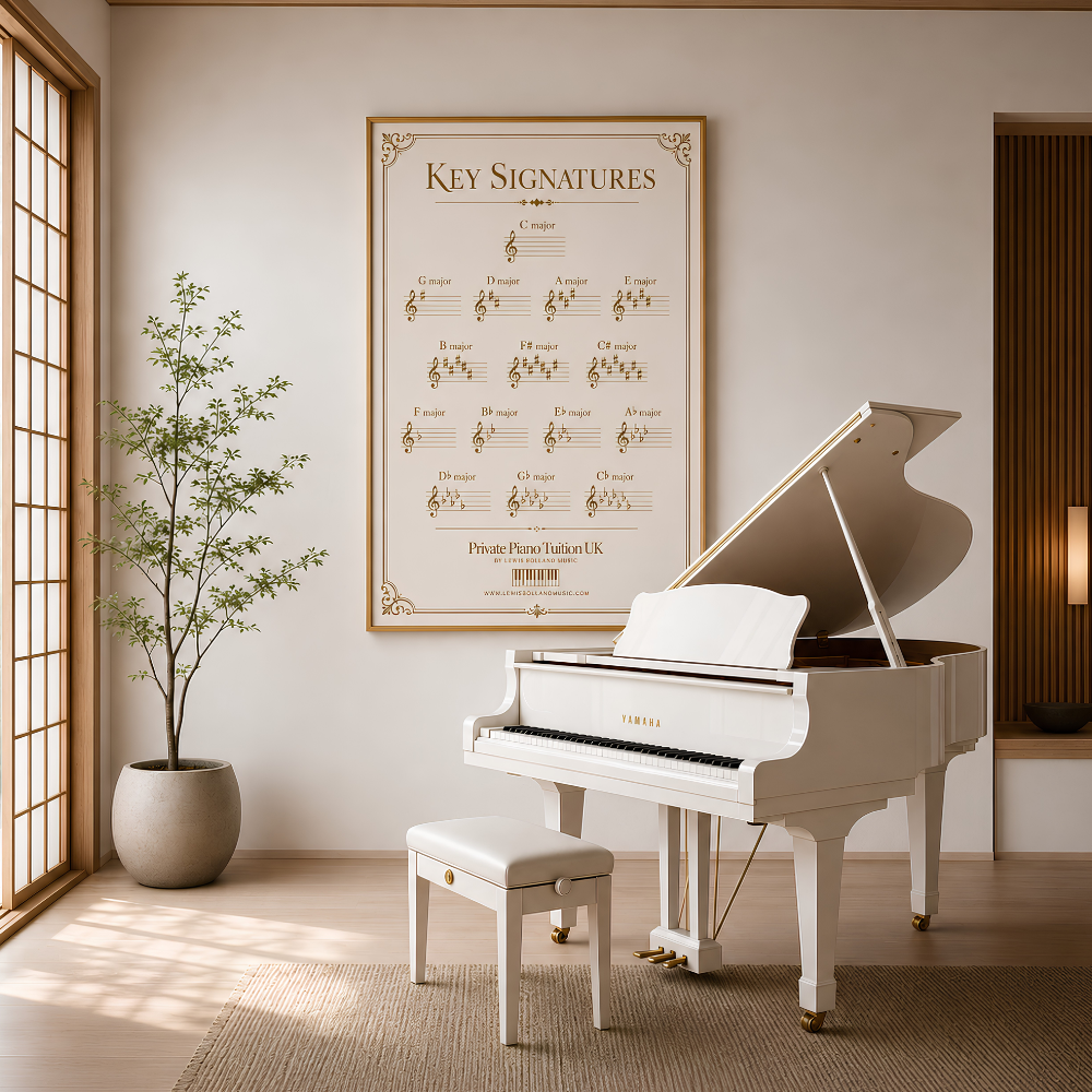 Key Signatures Poster (Major Keys Reference Chart)
