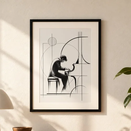 The Art of Playing (Printable A4 Piano Wall Art)