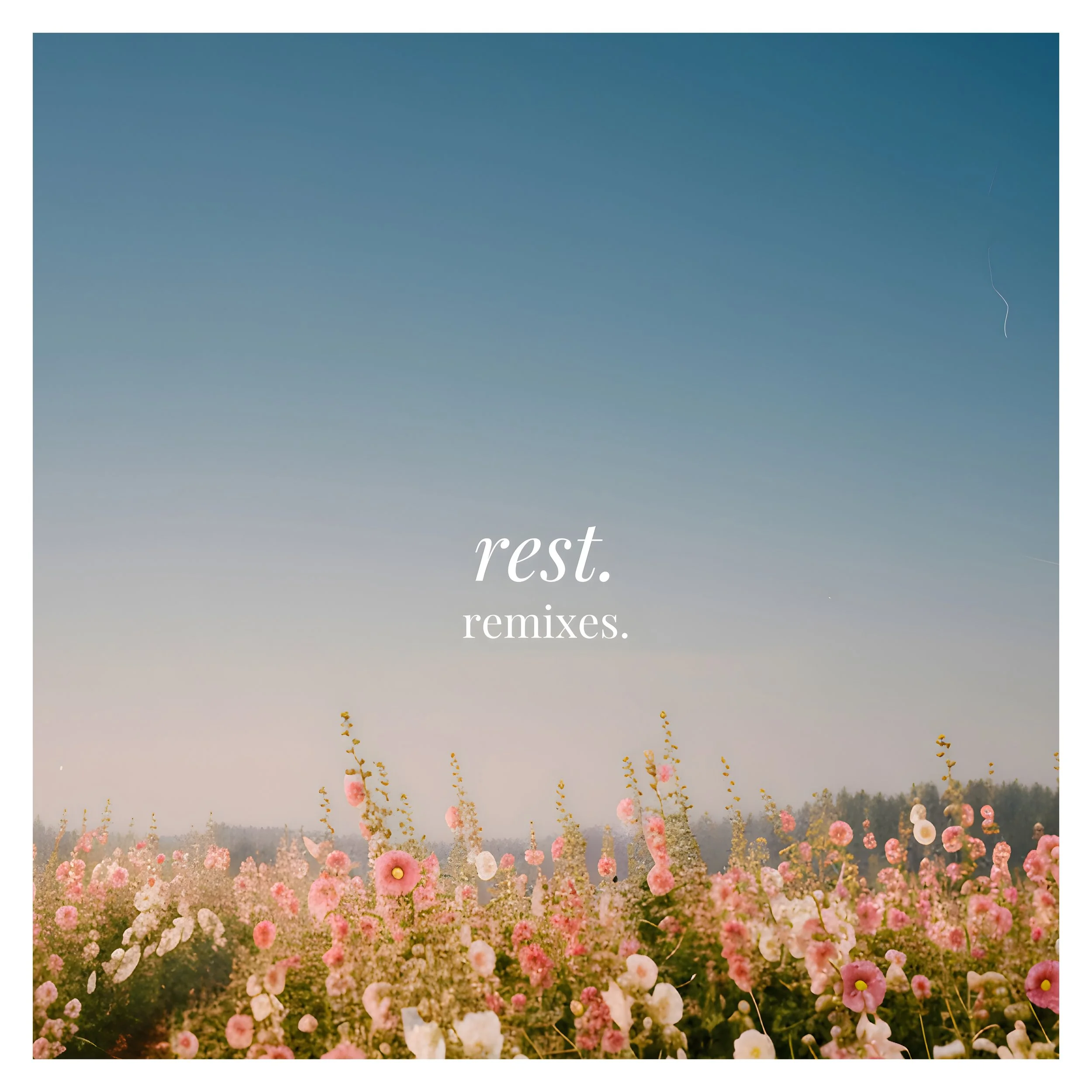 rest. volume 5 remixes album artwork by Lewis Bolland - slowed and reverb felt piano music tuned to 432hz for sleep, meditation and deep relaxation. Modern classical piano composer based in Berkshire, Bristol and London.