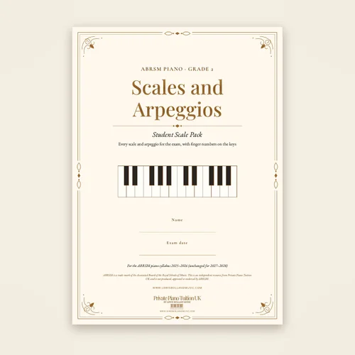 ABRSM Piano Grade 2 Student Scale Pack, cover