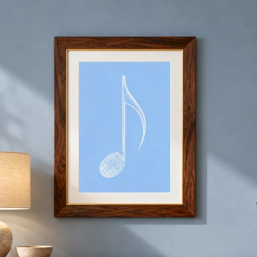 Fingerprint Quaver (Printable A4 Music Wall Art)