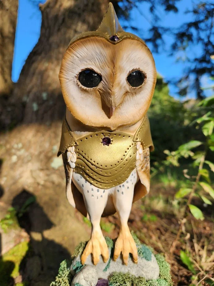 The Silver Branch OOAK Owl Art Doll - Wispa
