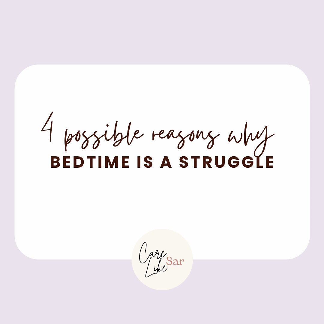 You&rsquo;re not alone if bedtime feels like a struggle, we have all been there. 

Here are 4 possible reasons bedtime may be a struggle and what you can do to help make it a smoother transition. 

#sleephelp #sleeptraining #babysleep #babysleephacks