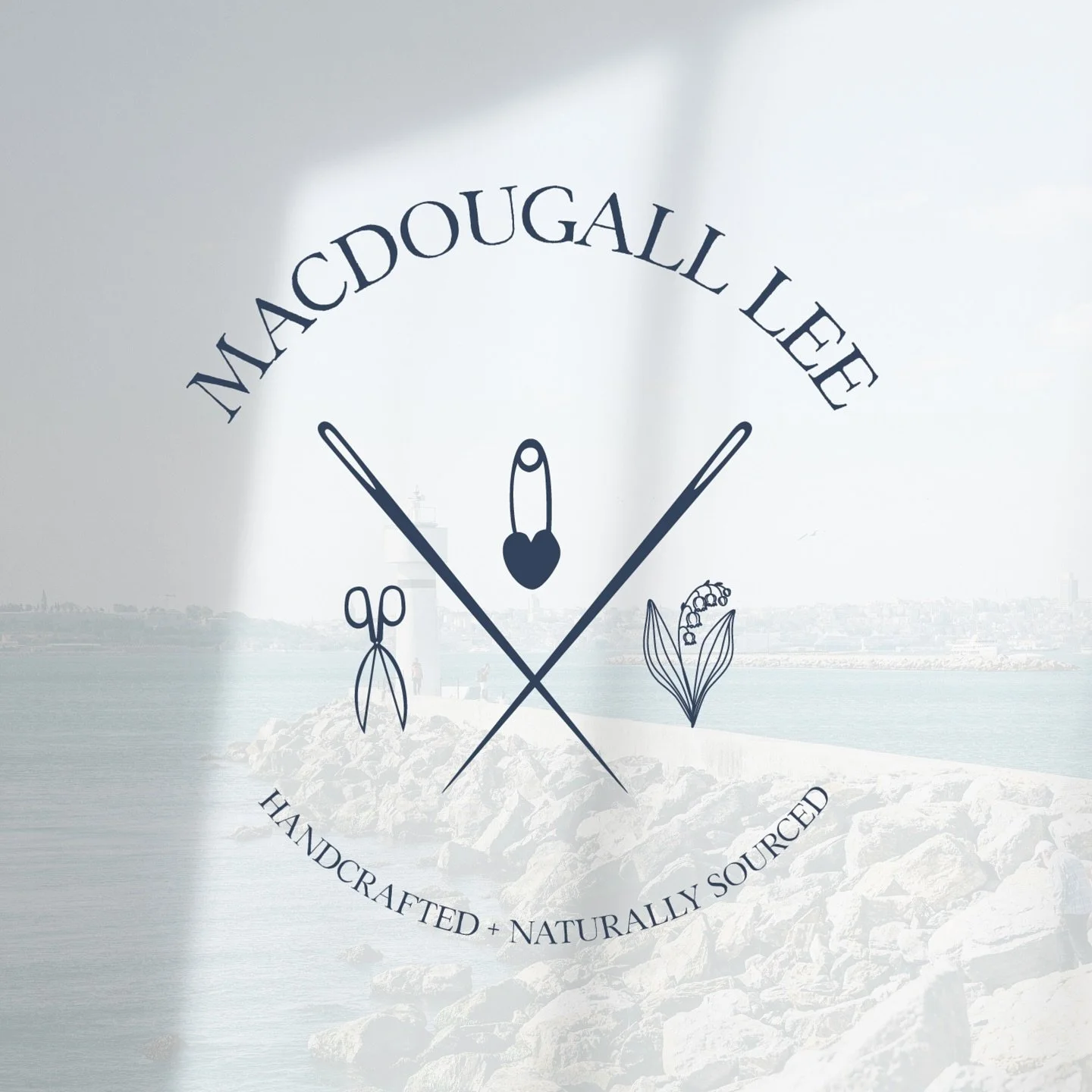 Thoughts on coming up with this business&rsquo;s branding: 
Home-town hand-made and organic feel for their brand of hand-stitched quilts and natural body products. The name is inspired by their grandmother! And based out of Connecticut Swipe to see t