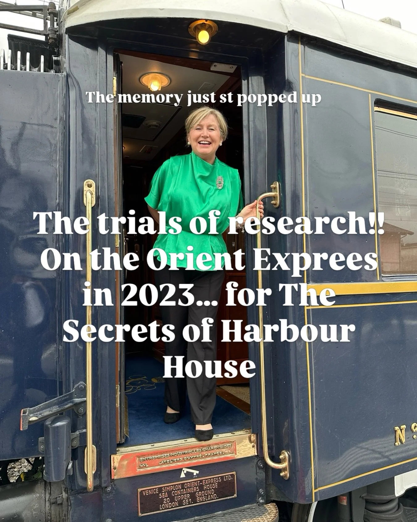 I loved writing The Secrets of Harbour House&hellip; the research was so difficult!!! #awriterslife #venice #orientexpress