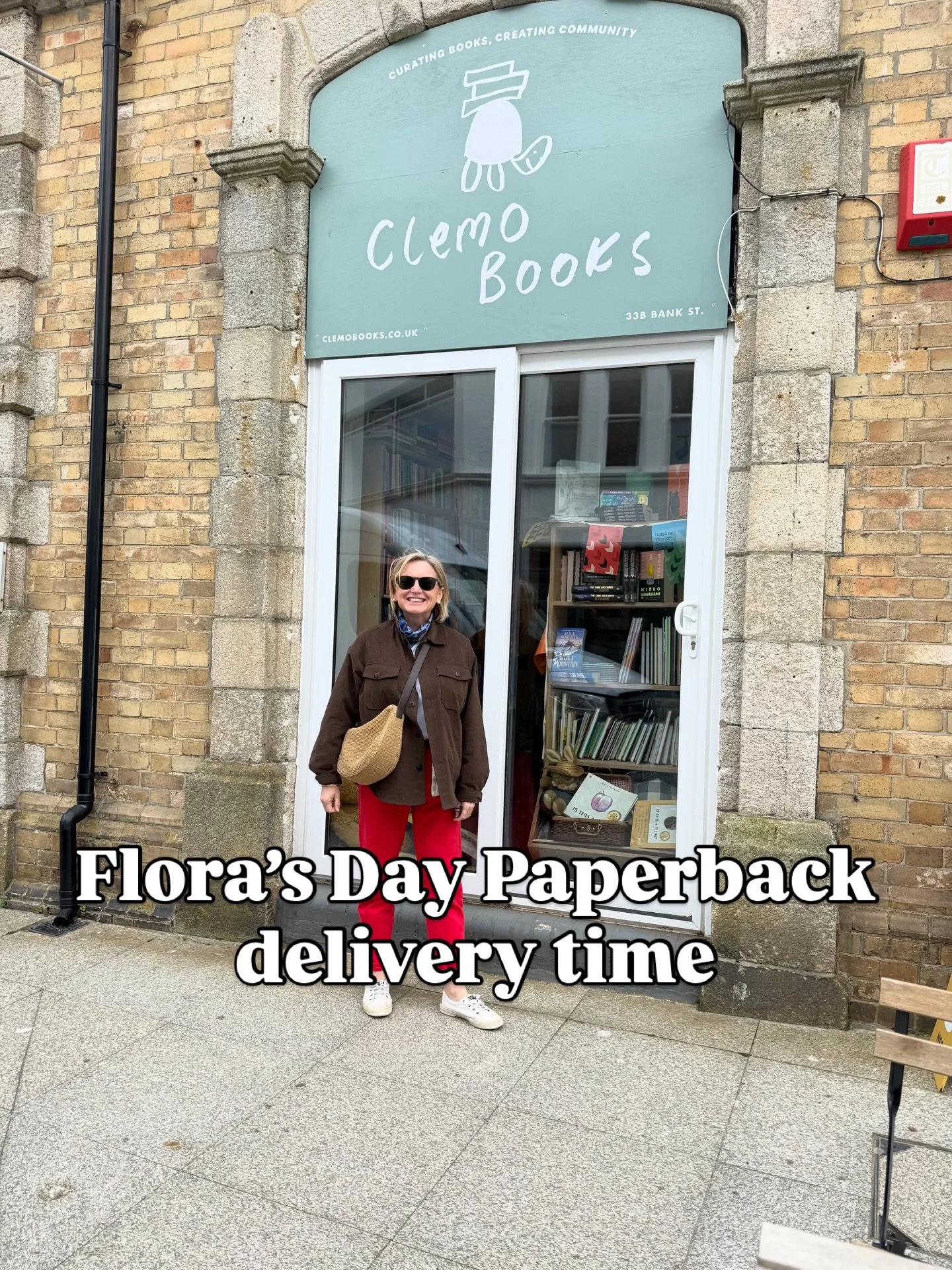 It&rsquo;s delivery time for the paperback of Flora&rsquo;s Day! Love @clemobooks and its beautifully curated selection of books. Thrilled Flora&rsquo;s Day is there!! Thanks to Mr Liz aka @chrisdgfenwick for the photos. Also great to see The Sea Chi